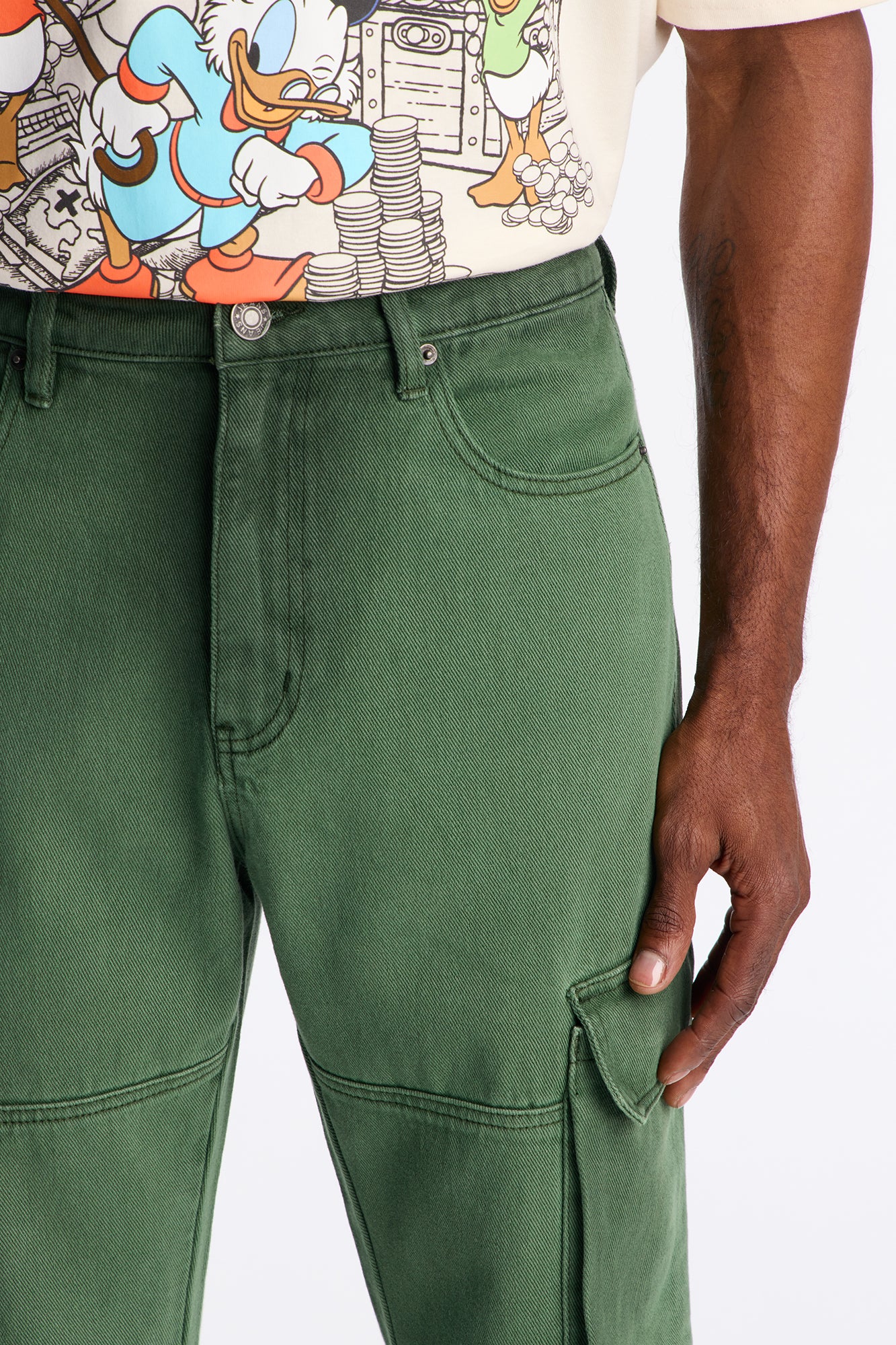 Slim Easy Days Cargo Jean - Sage