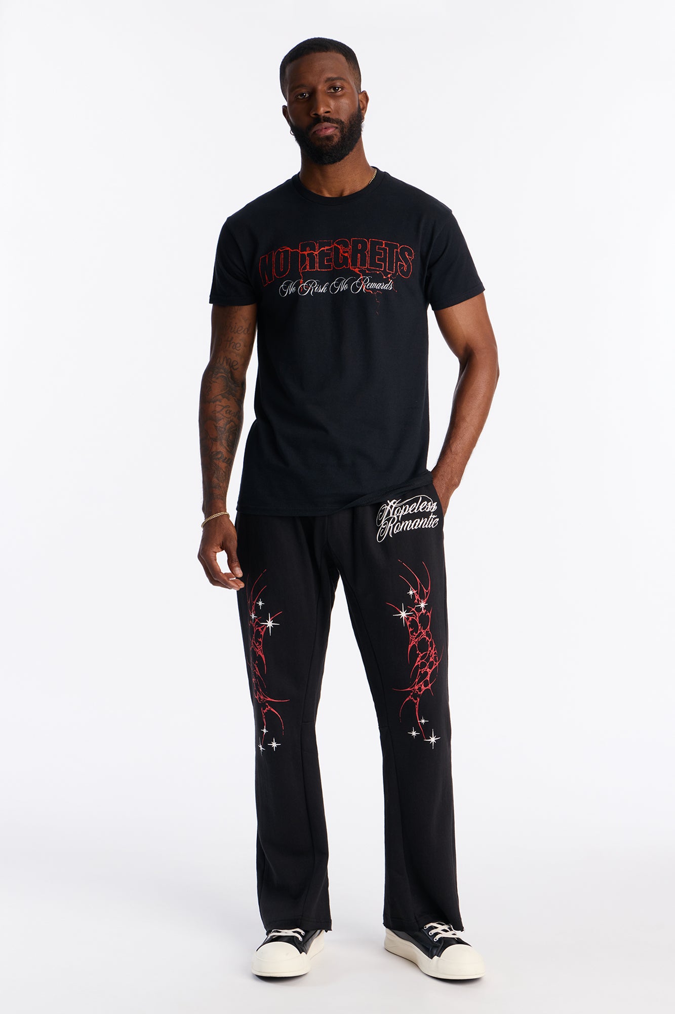 Hopeless Romantic Sweatpants - Black