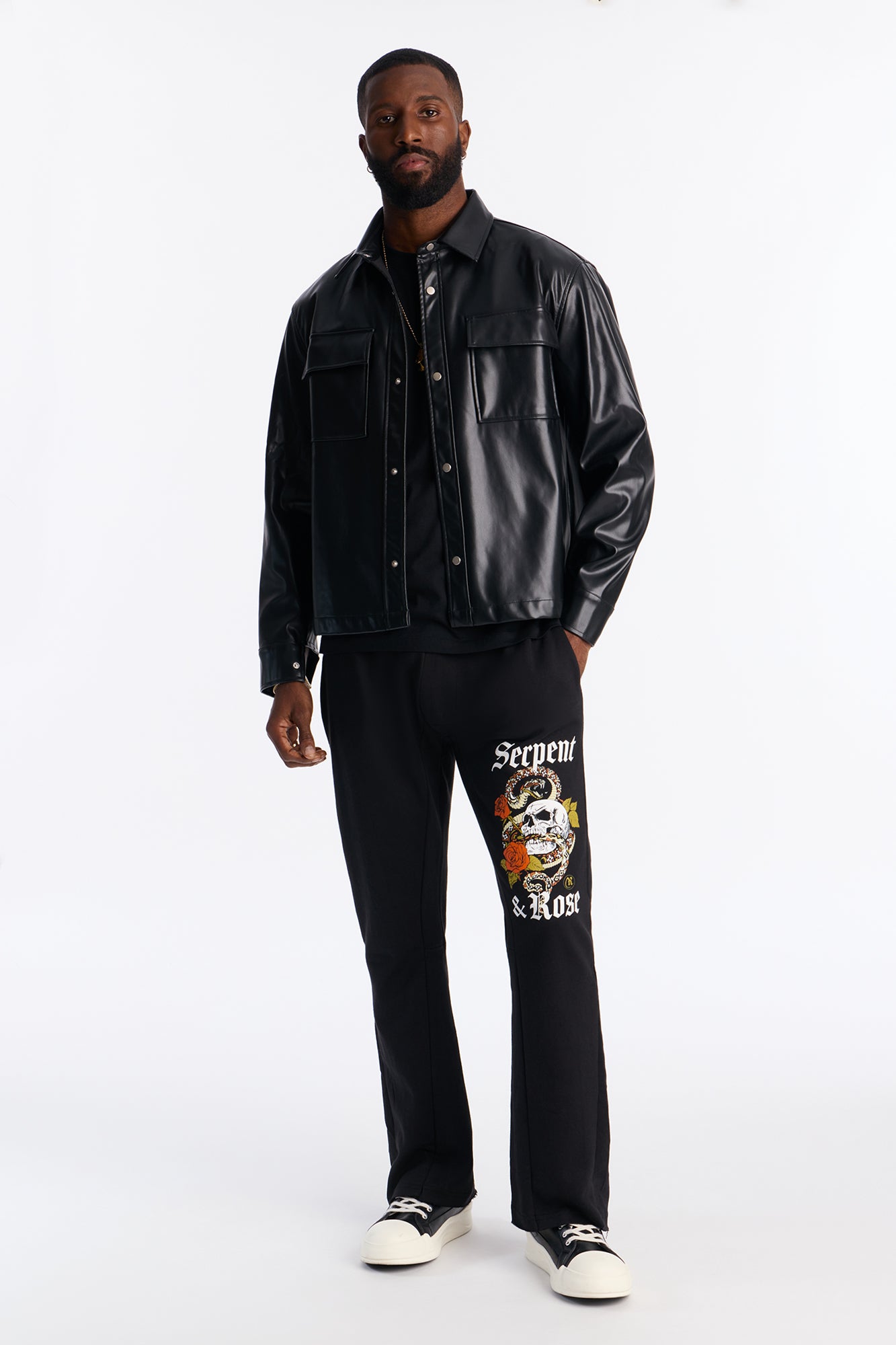 Serpent And Rose Sweatpants - Black