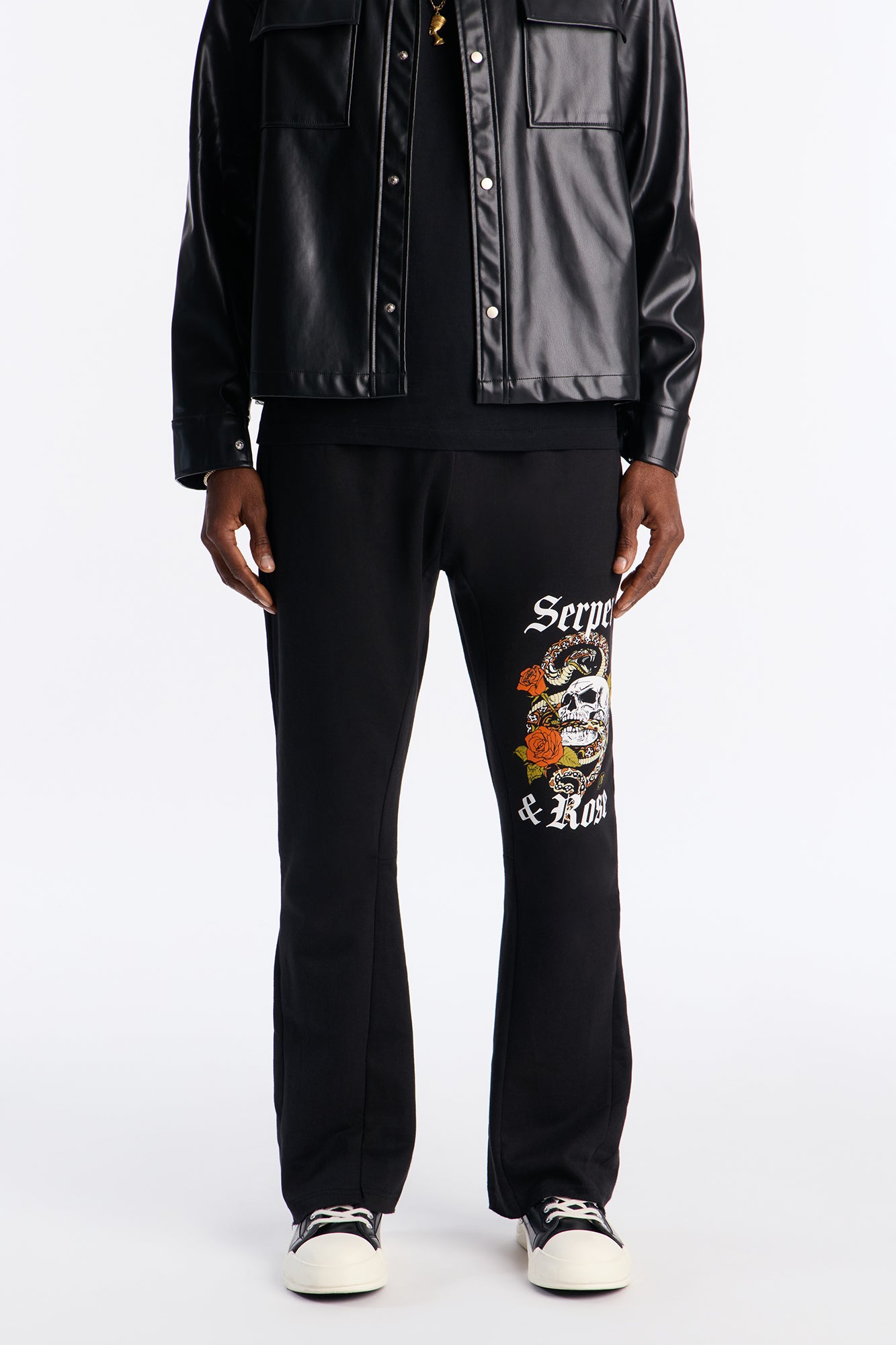 Serpent And Rose Sweatpants - Black