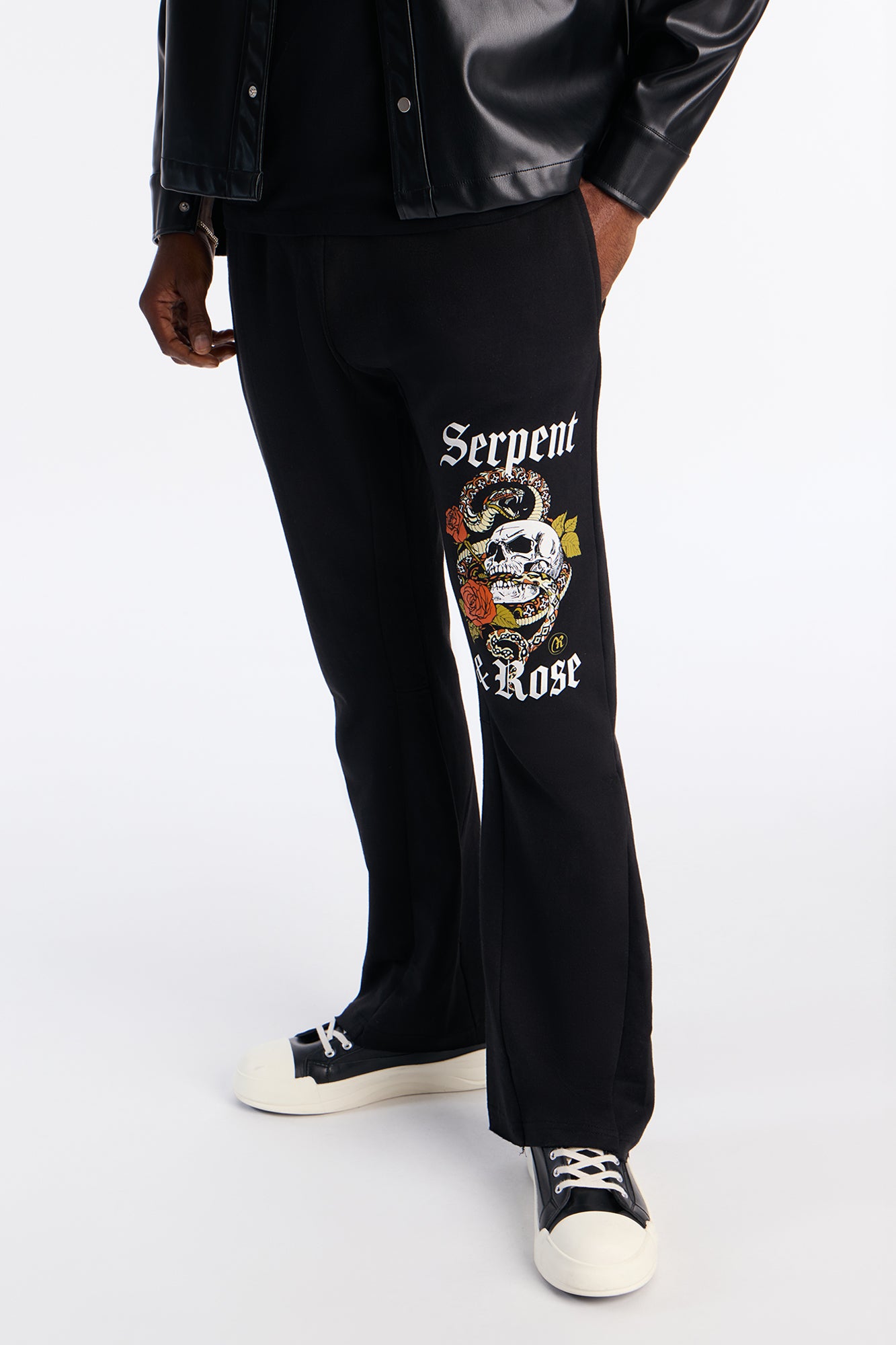 Serpent And Rose Sweatpants - Black