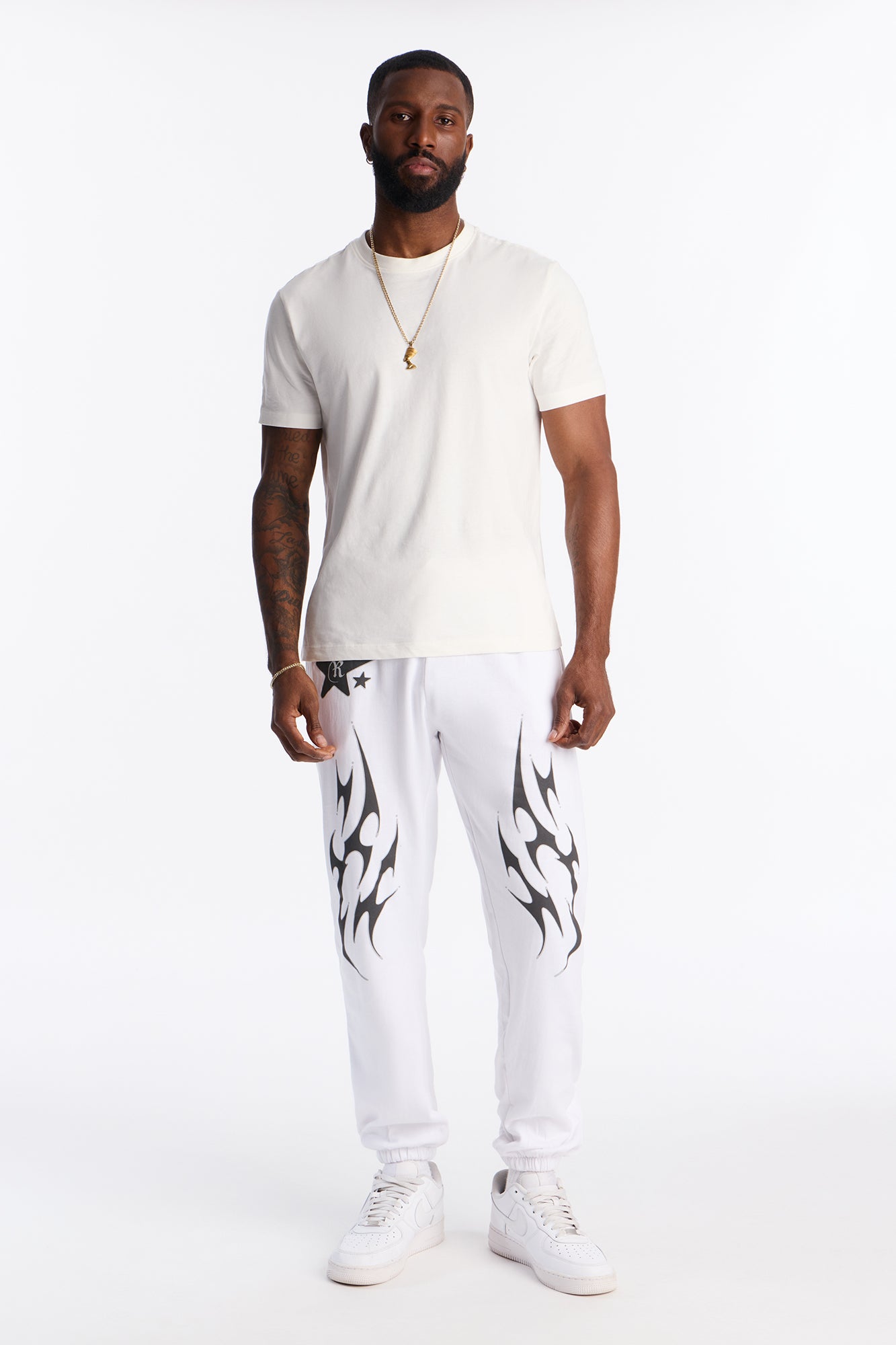 Tapped In Jogger - White