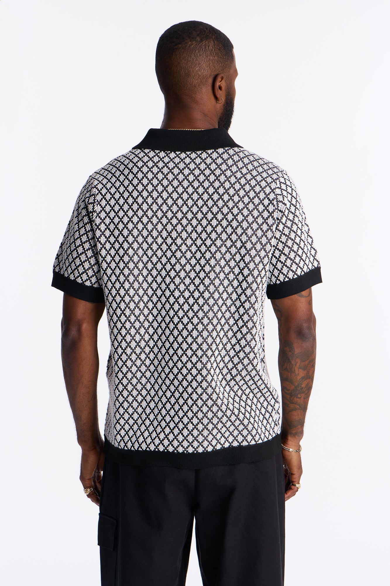 Mod Echo Johnny Collar Polo - Black/combo