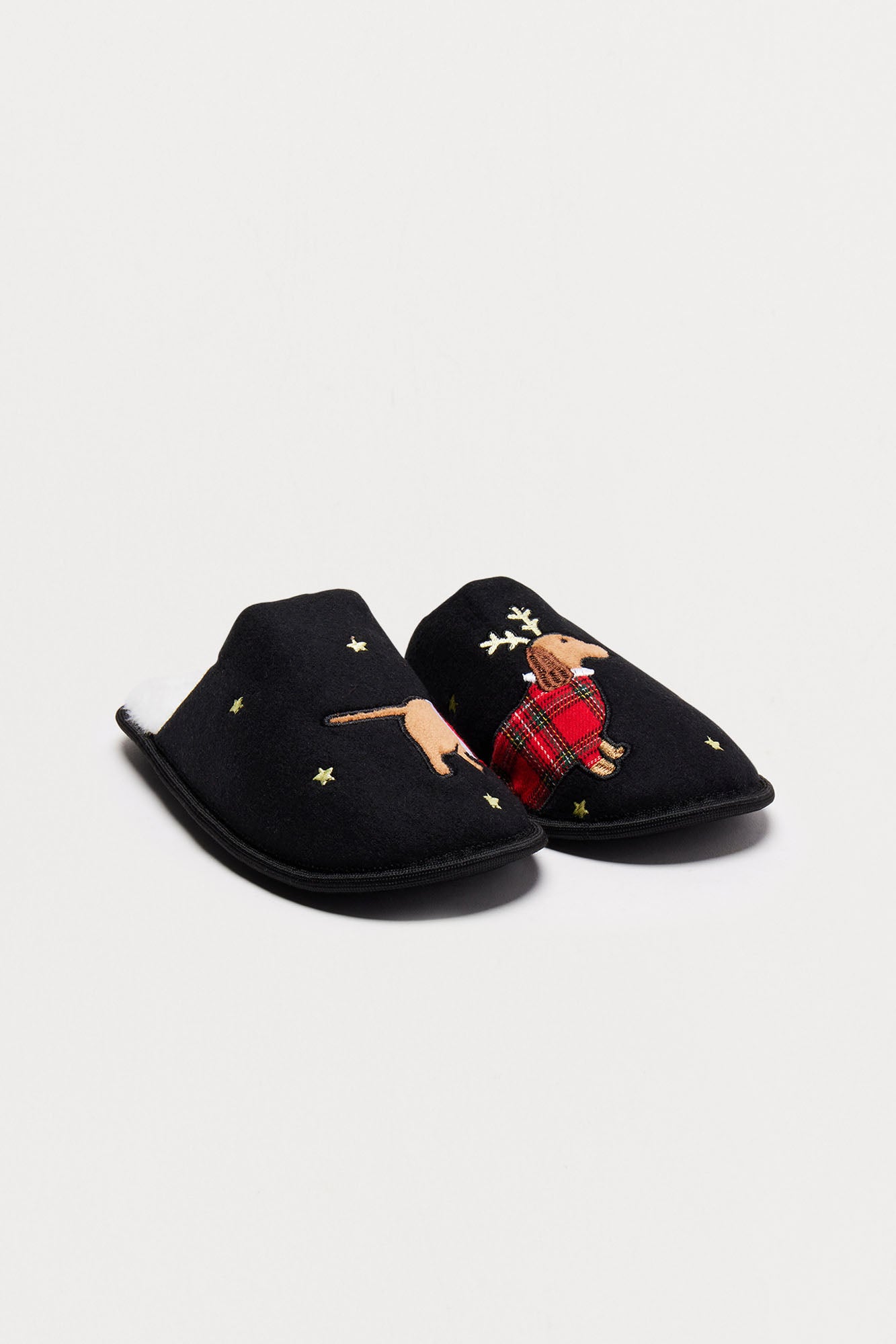 Puppy Love Slippers - Black