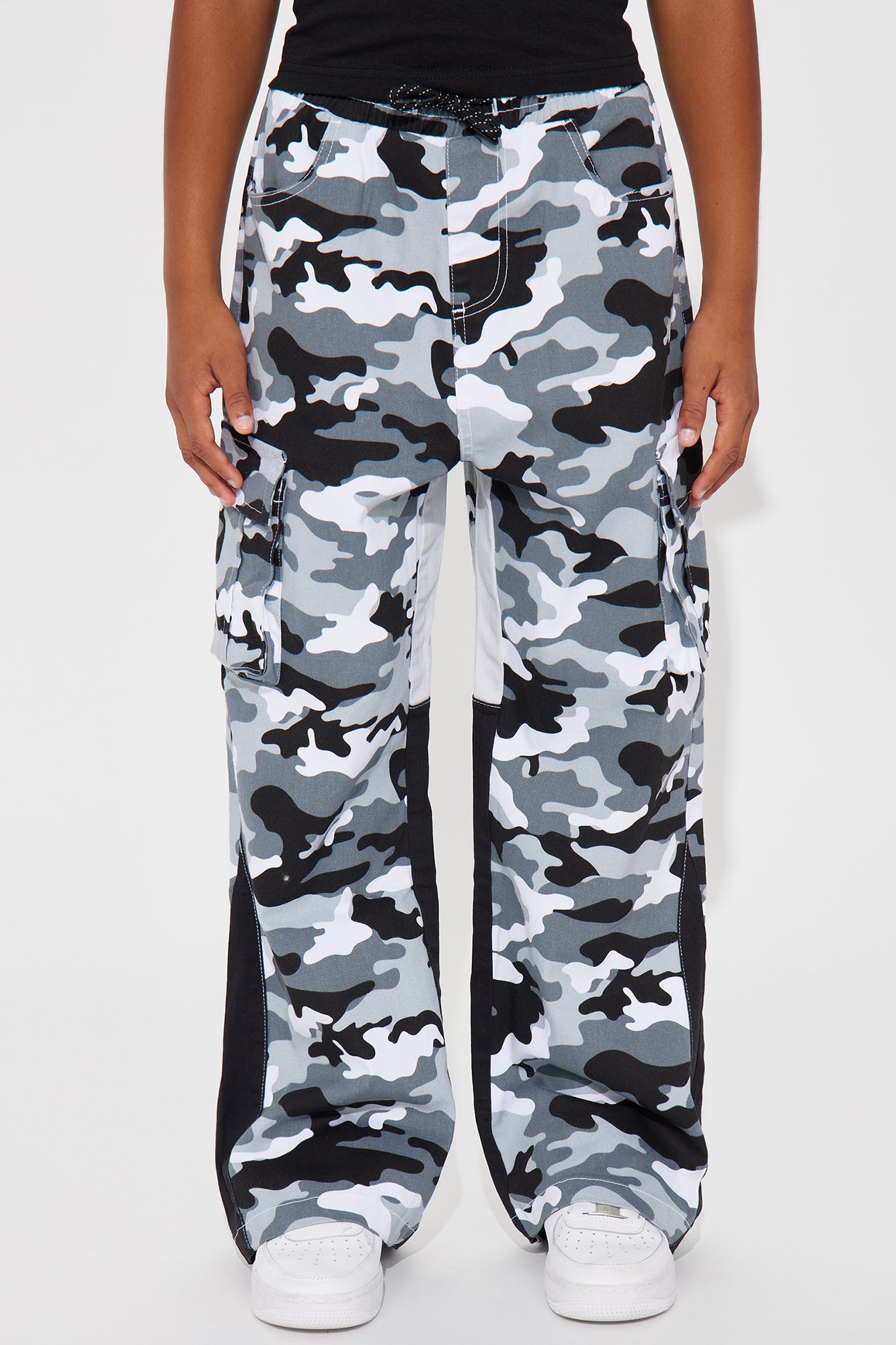 Mini Rod Camo Print Cargo Twill Pant - Camouflage