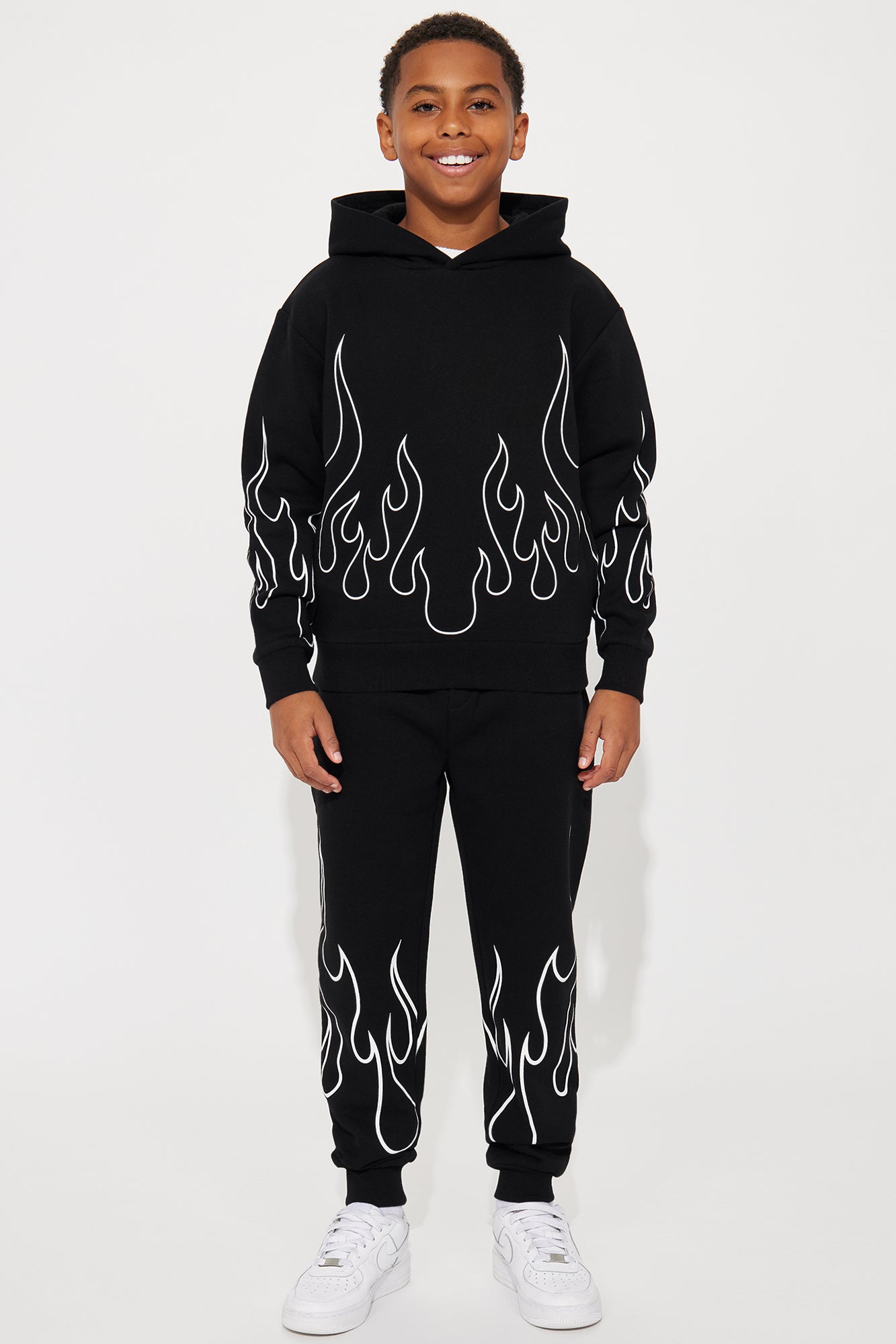 Mini Tyson Chase Flame Relaxed Jogger - Black/combo