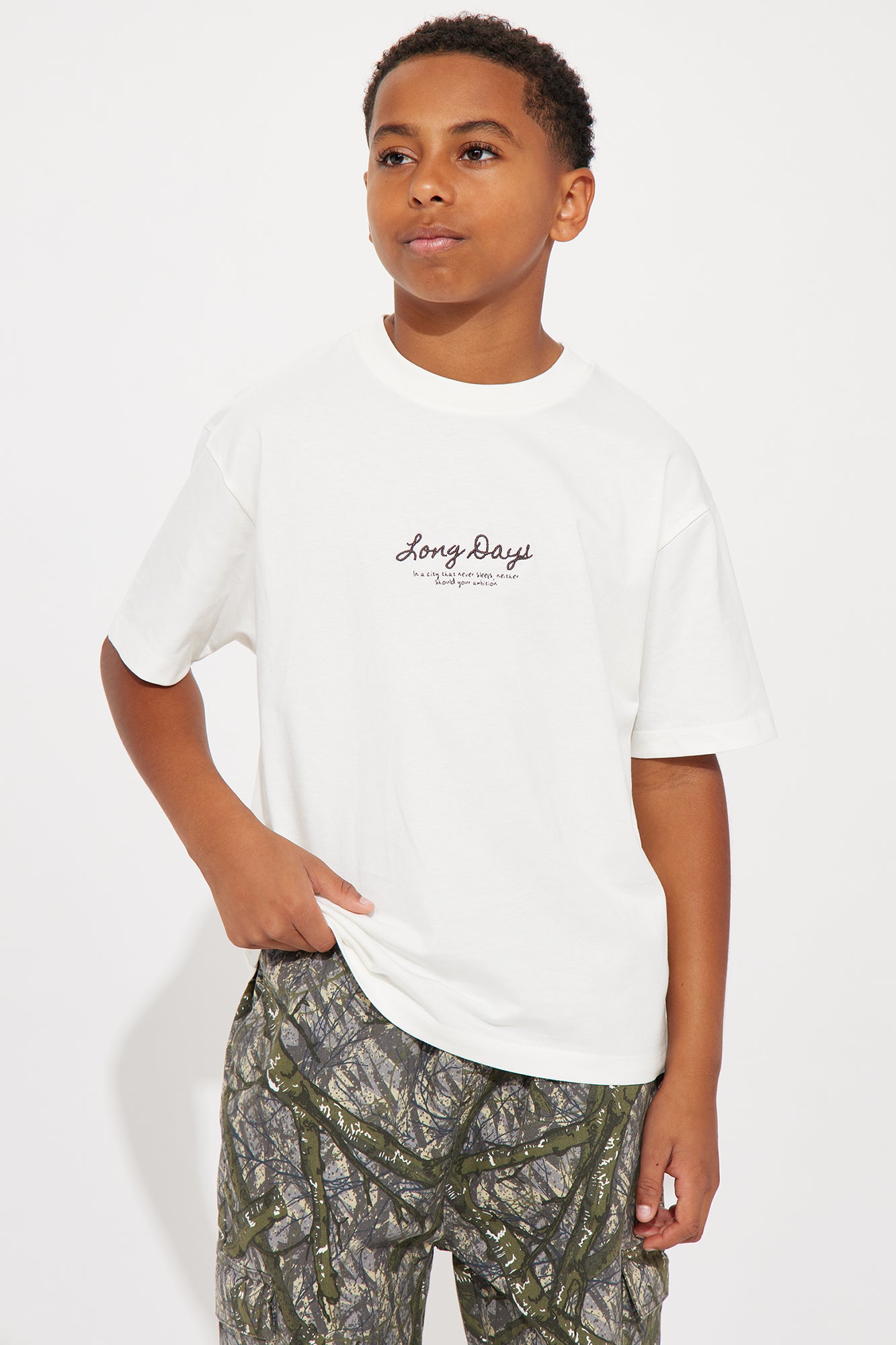 Mini Long Days Tee - White