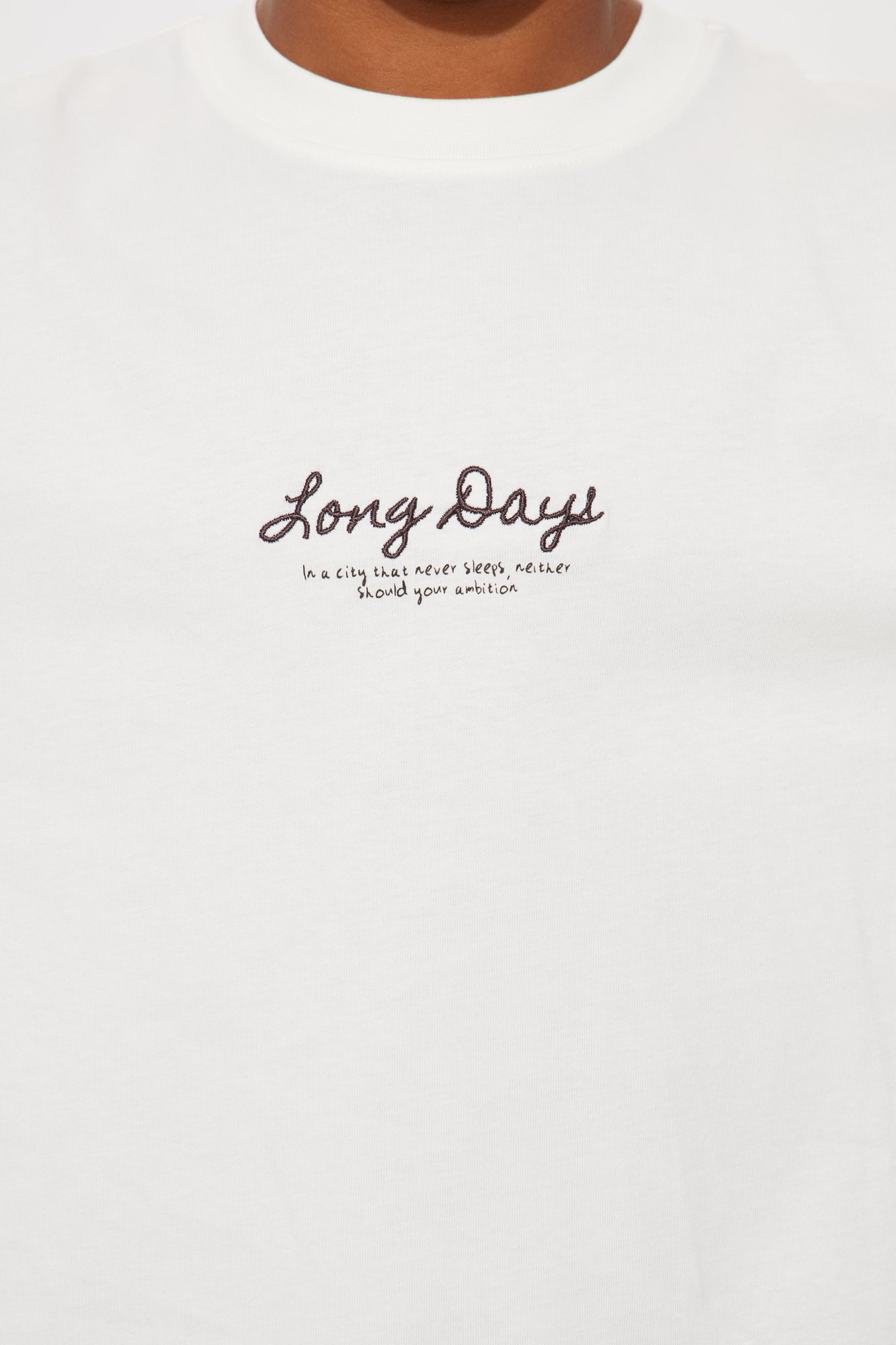 Mini Long Days Tee - White