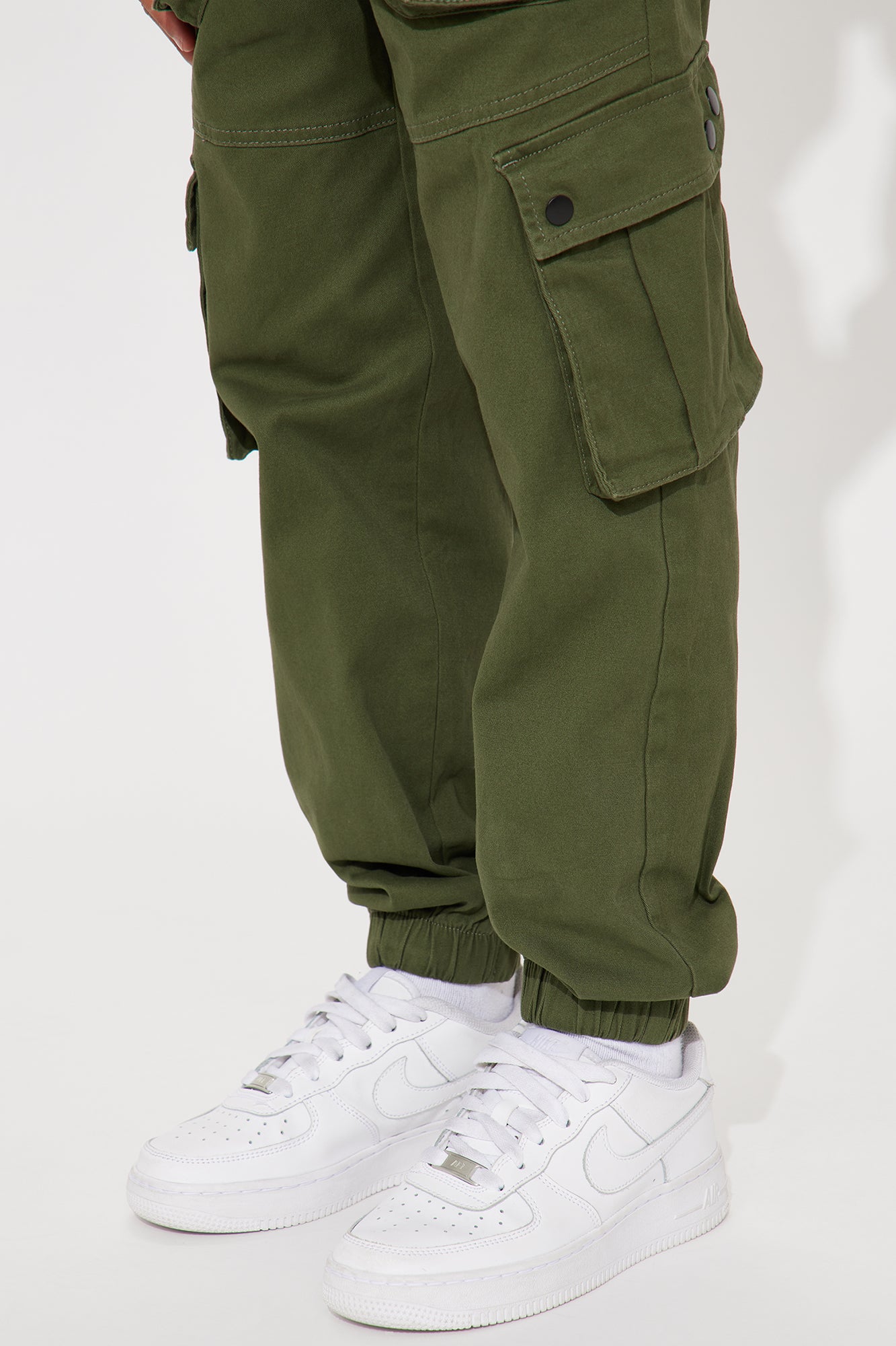 Mini Sammy Cargo Jogger Twill Pant - Olive