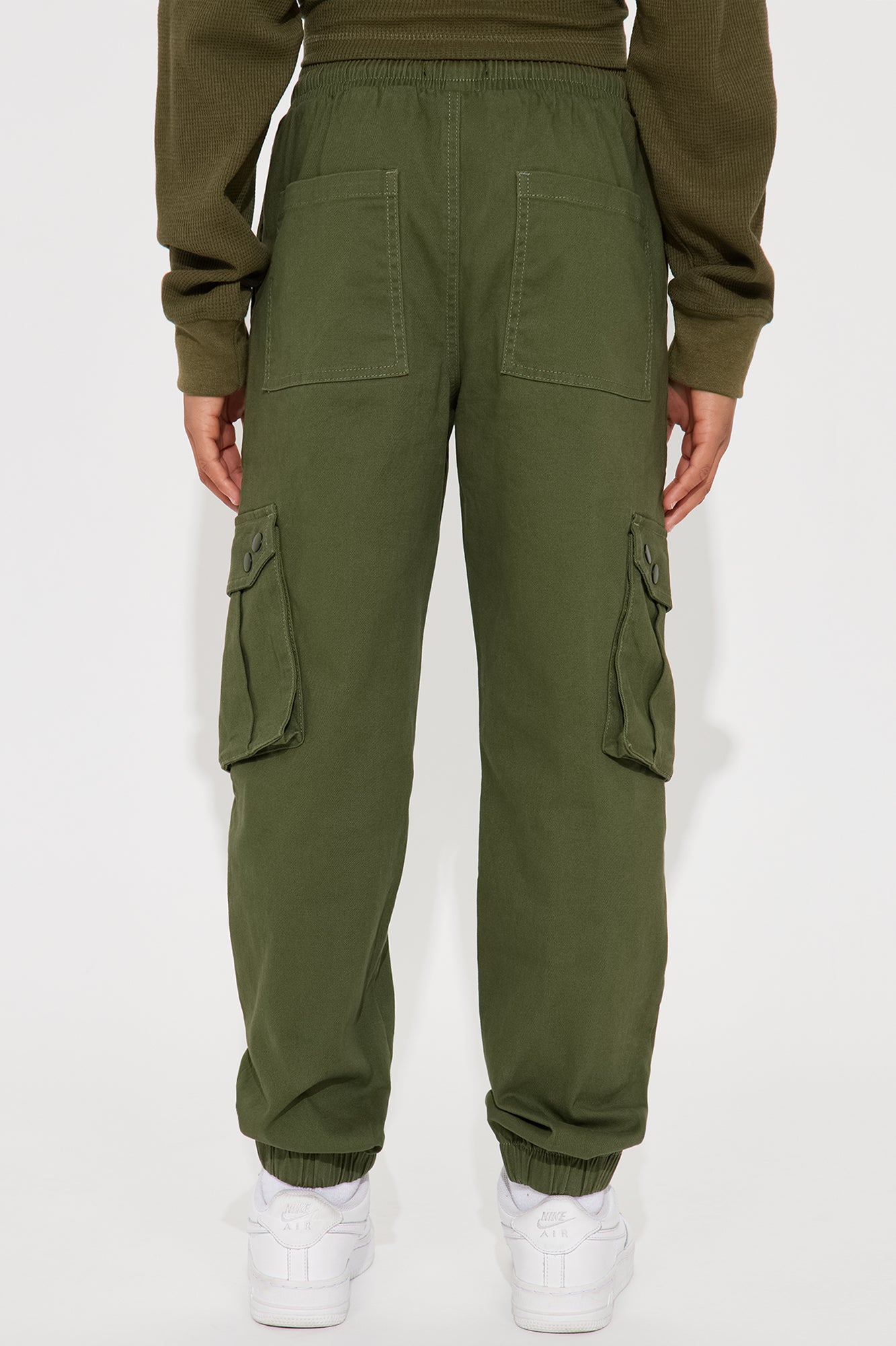 Mini Sammy Cargo Jogger Twill Pant - Olive