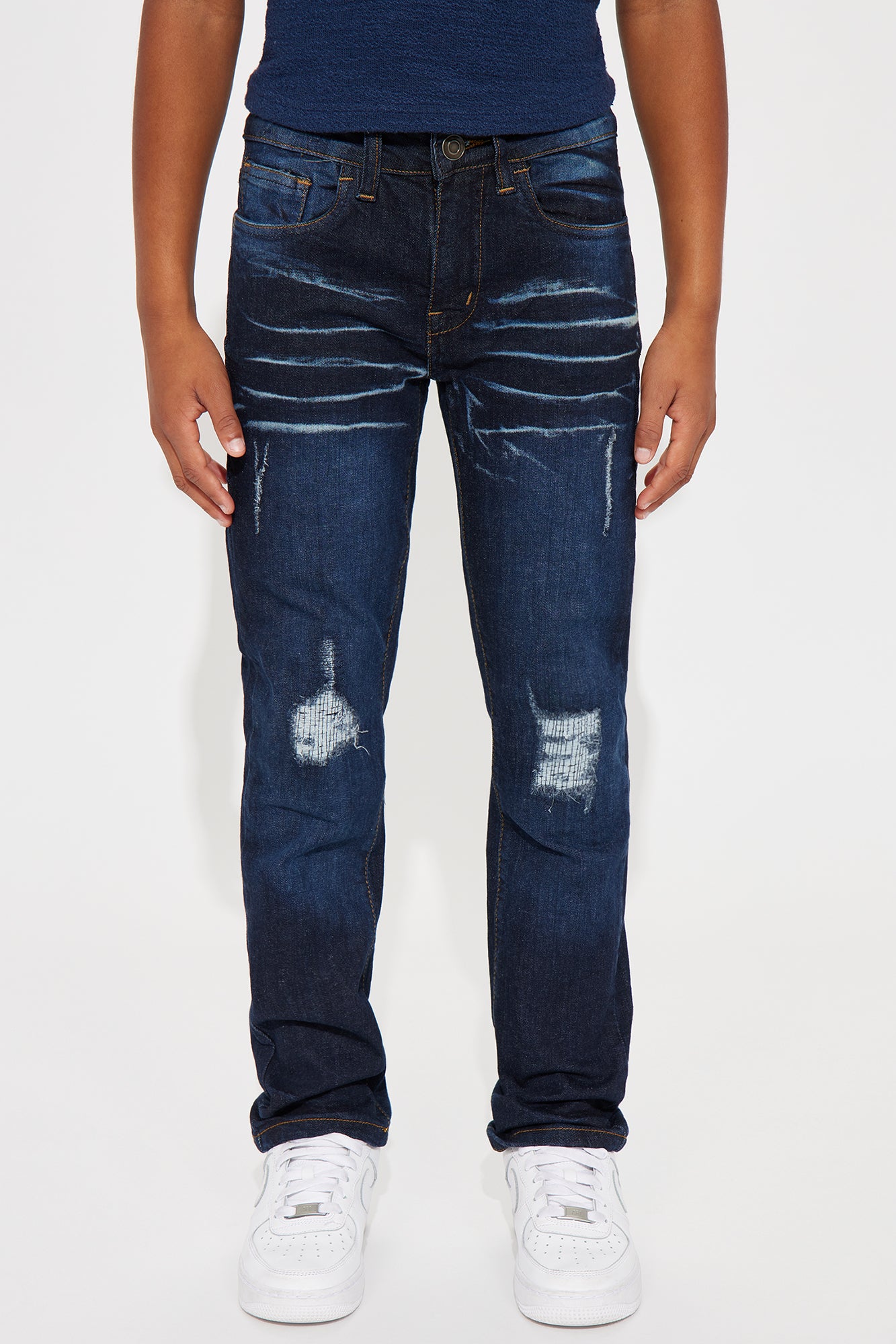 Mini Future Thinker Stretch Denim Skinny Jeans - Dark Wash