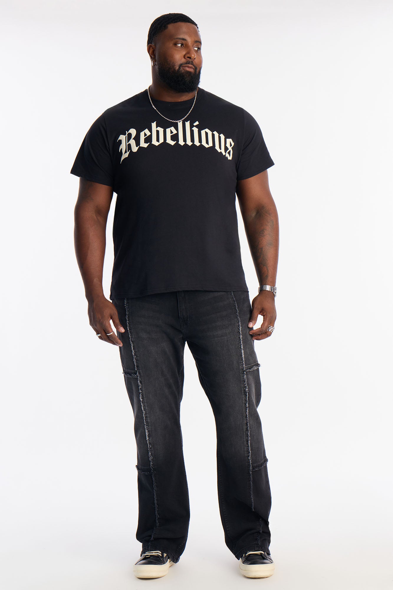 Rebellious Forever Short Sleeve Tee - Black