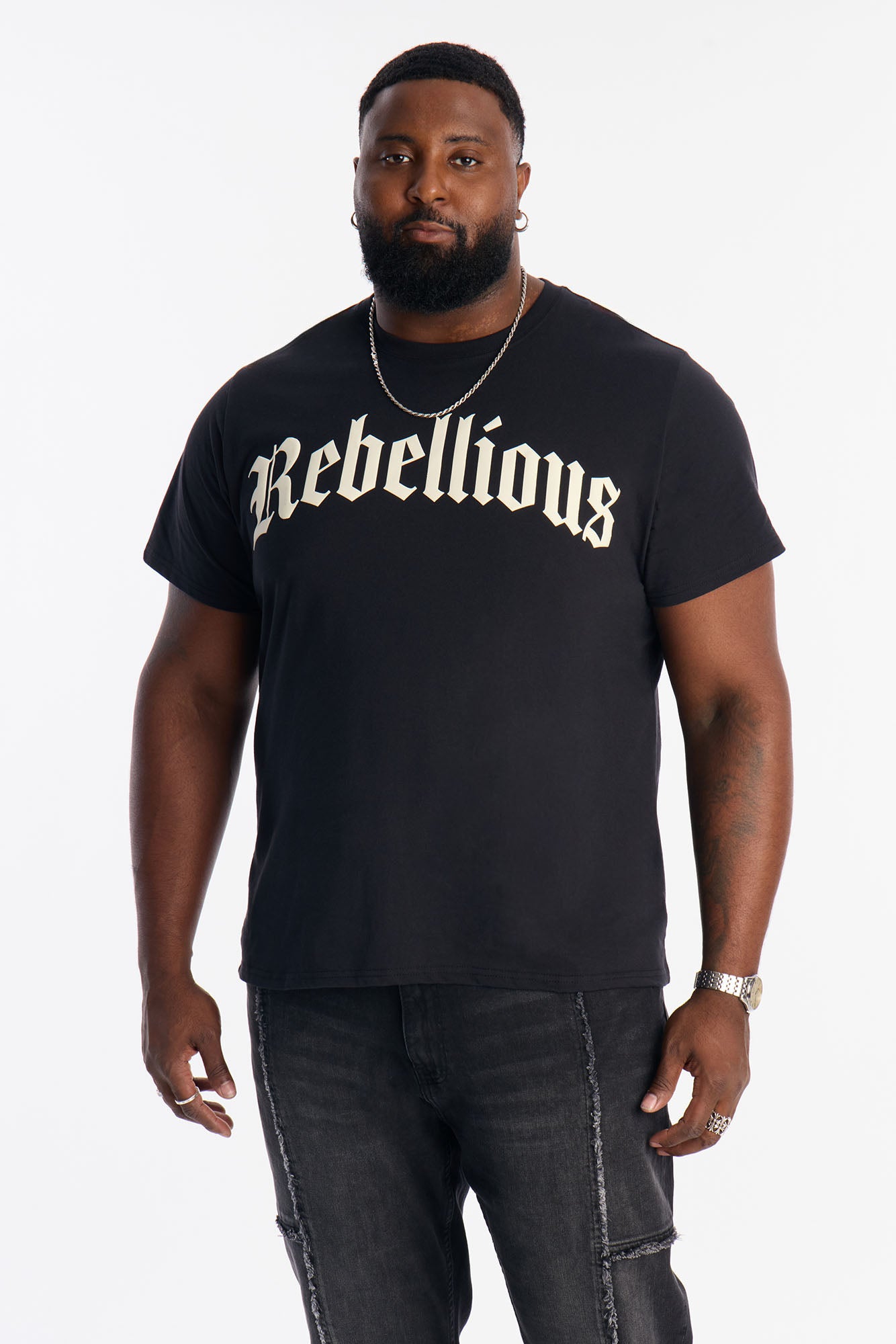 Rebellious Forever Short Sleeve Tee - Black
