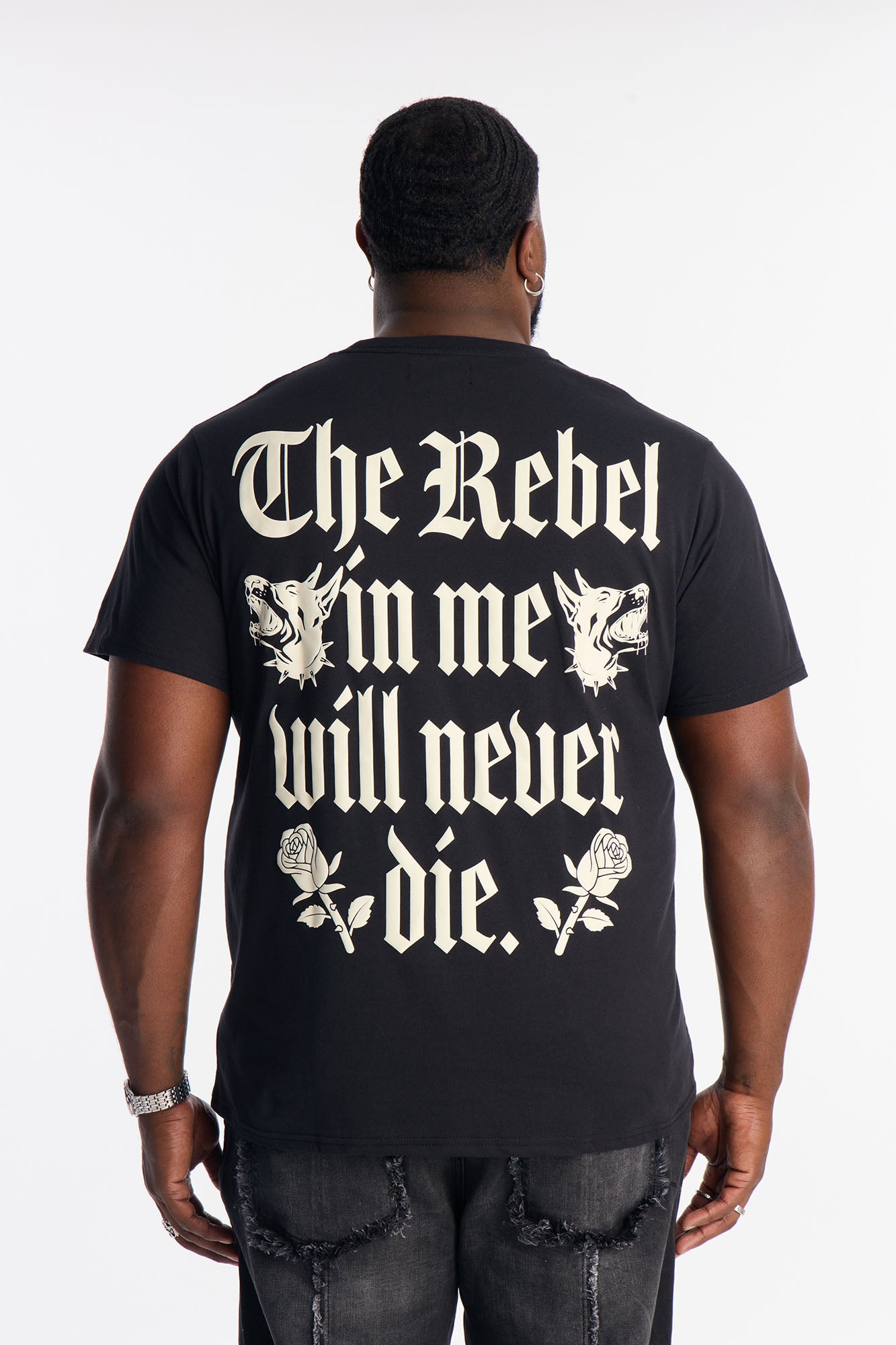 Rebellious Forever Short Sleeve Tee - Black