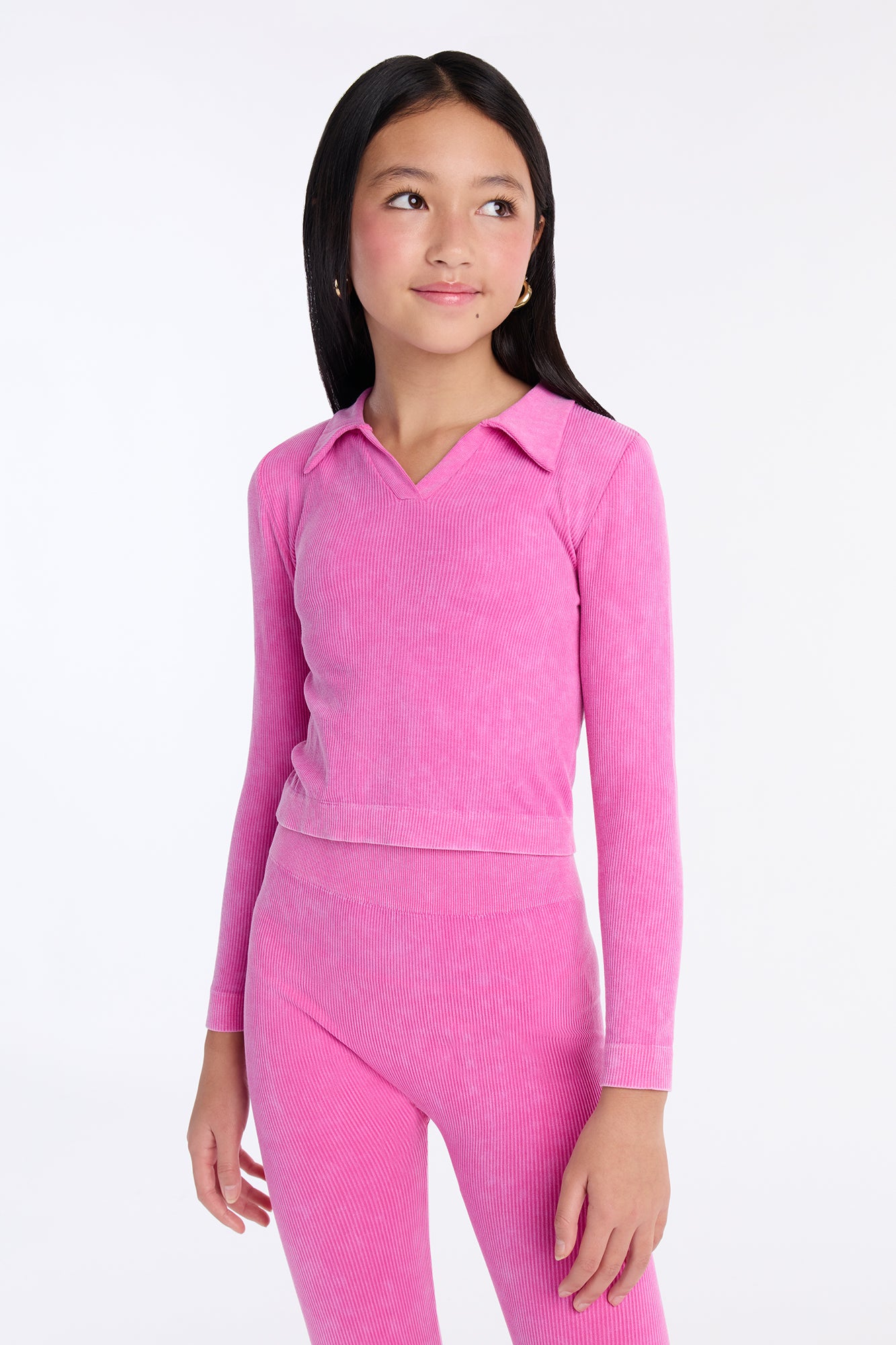 Mini I'm Always Around Pant Set - Hot Pink