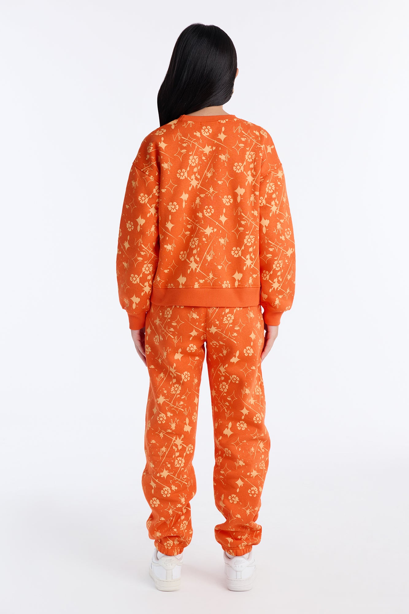 Mini Signature Moves Fleece Jogger Set - Orange
