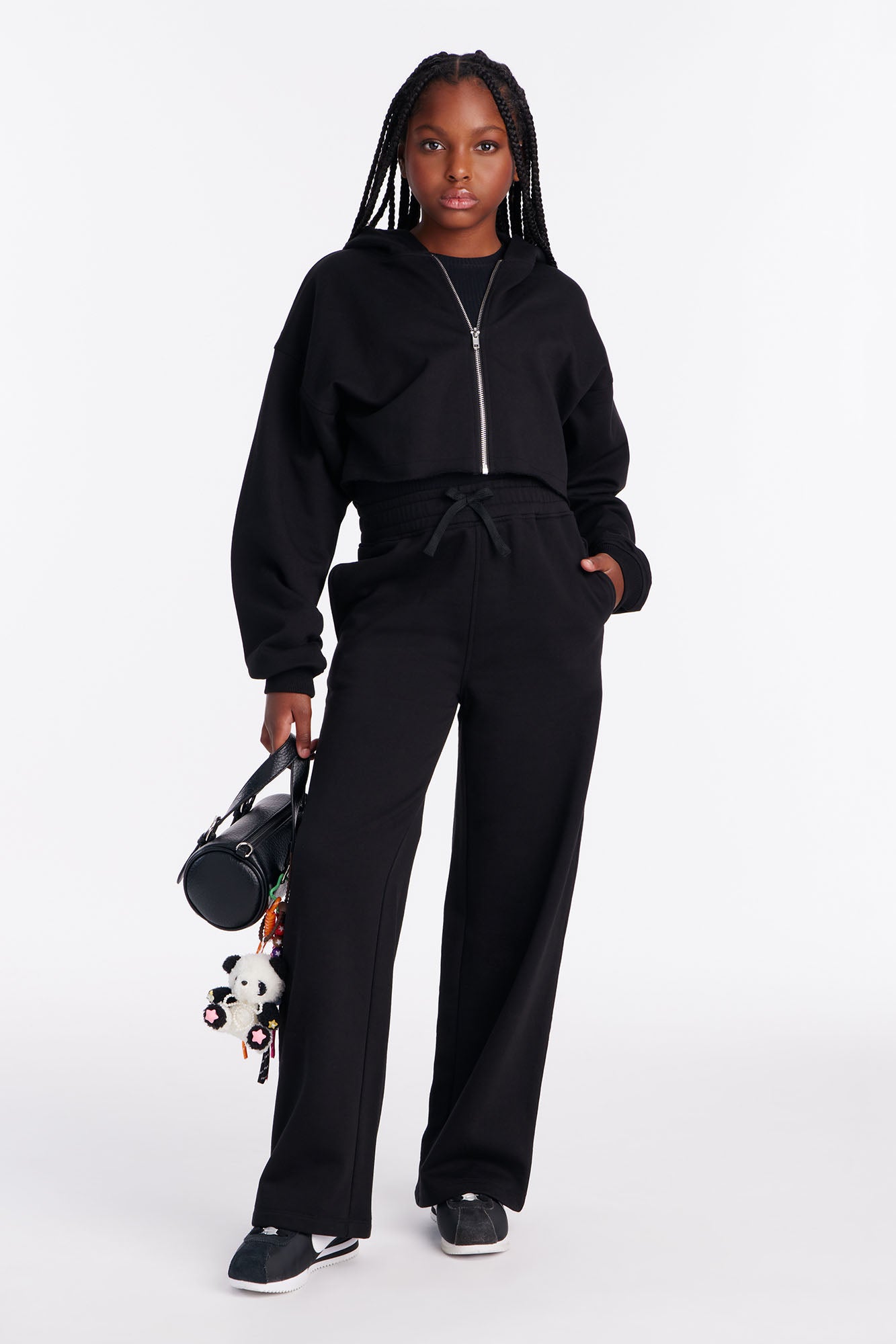 Mini On The Way Sweatpant Set - Black