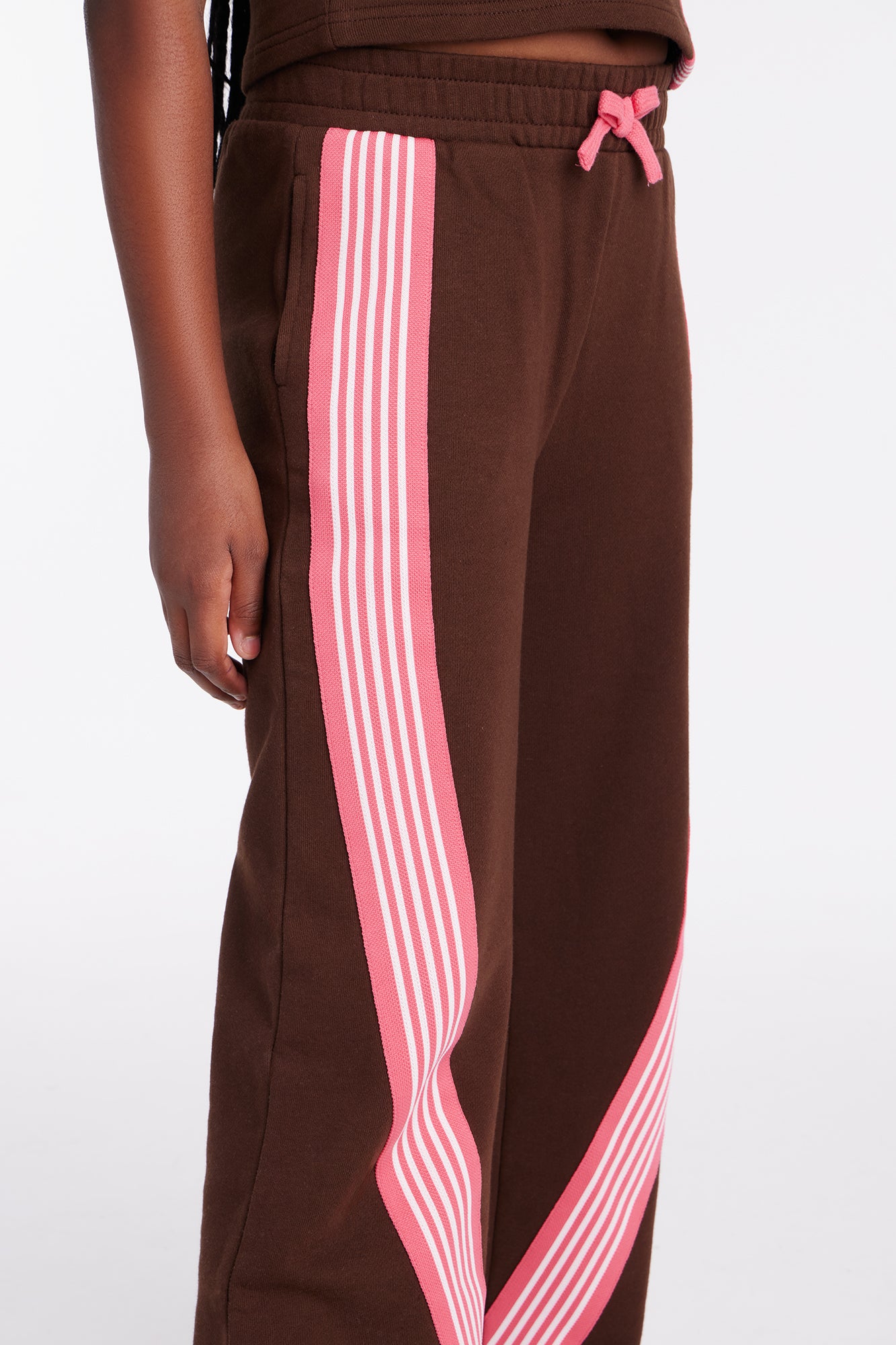 Mini Varsity Babe Pant Set - Chocolate