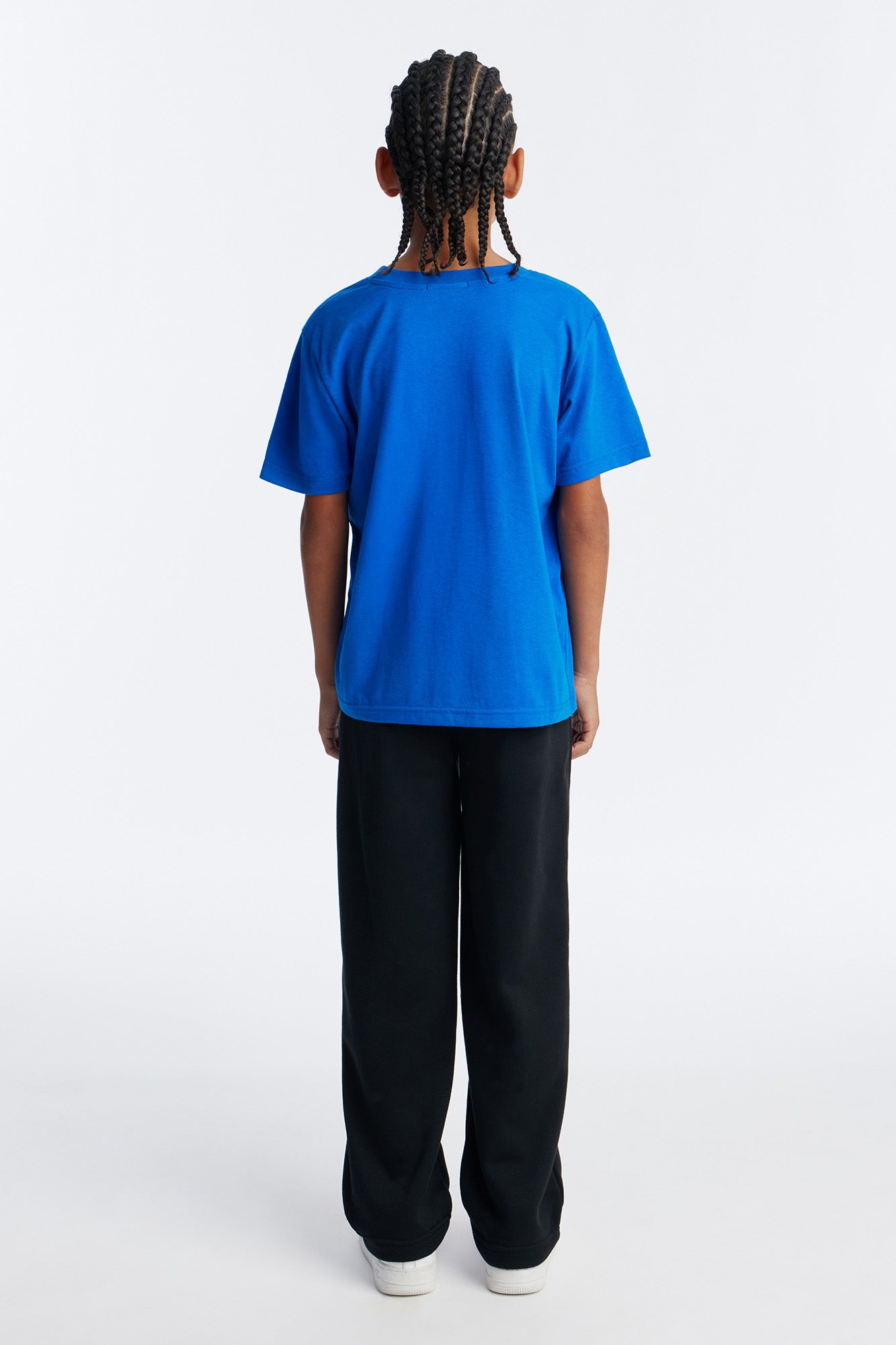 Mini NY Smiles Jogger Pant Set - Blue/Black