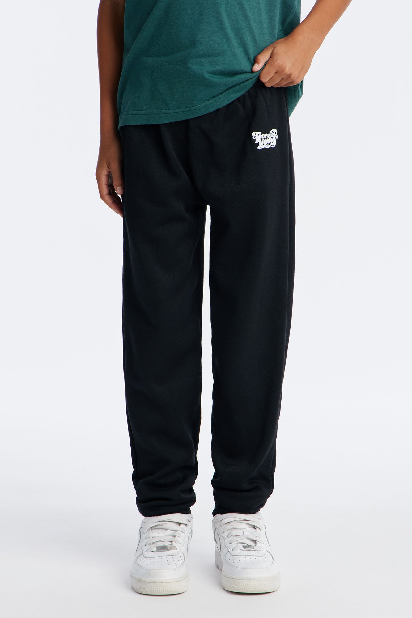 Mini Forever Young Jogger Pant Set - Green/combo