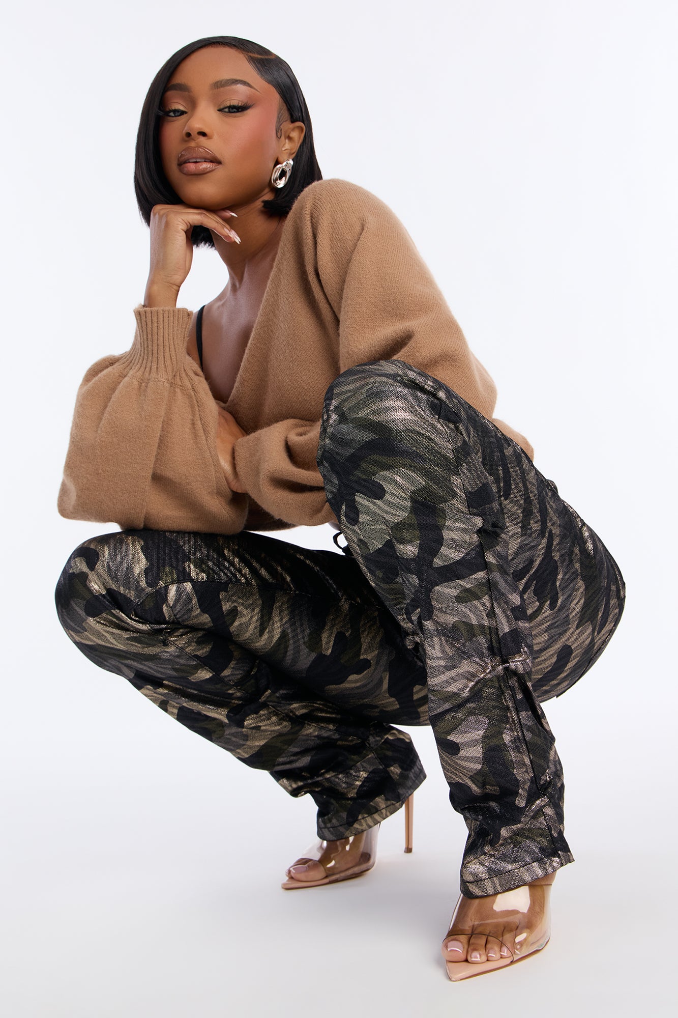 His Headliner Camo Stacked Jeans - Camouflage