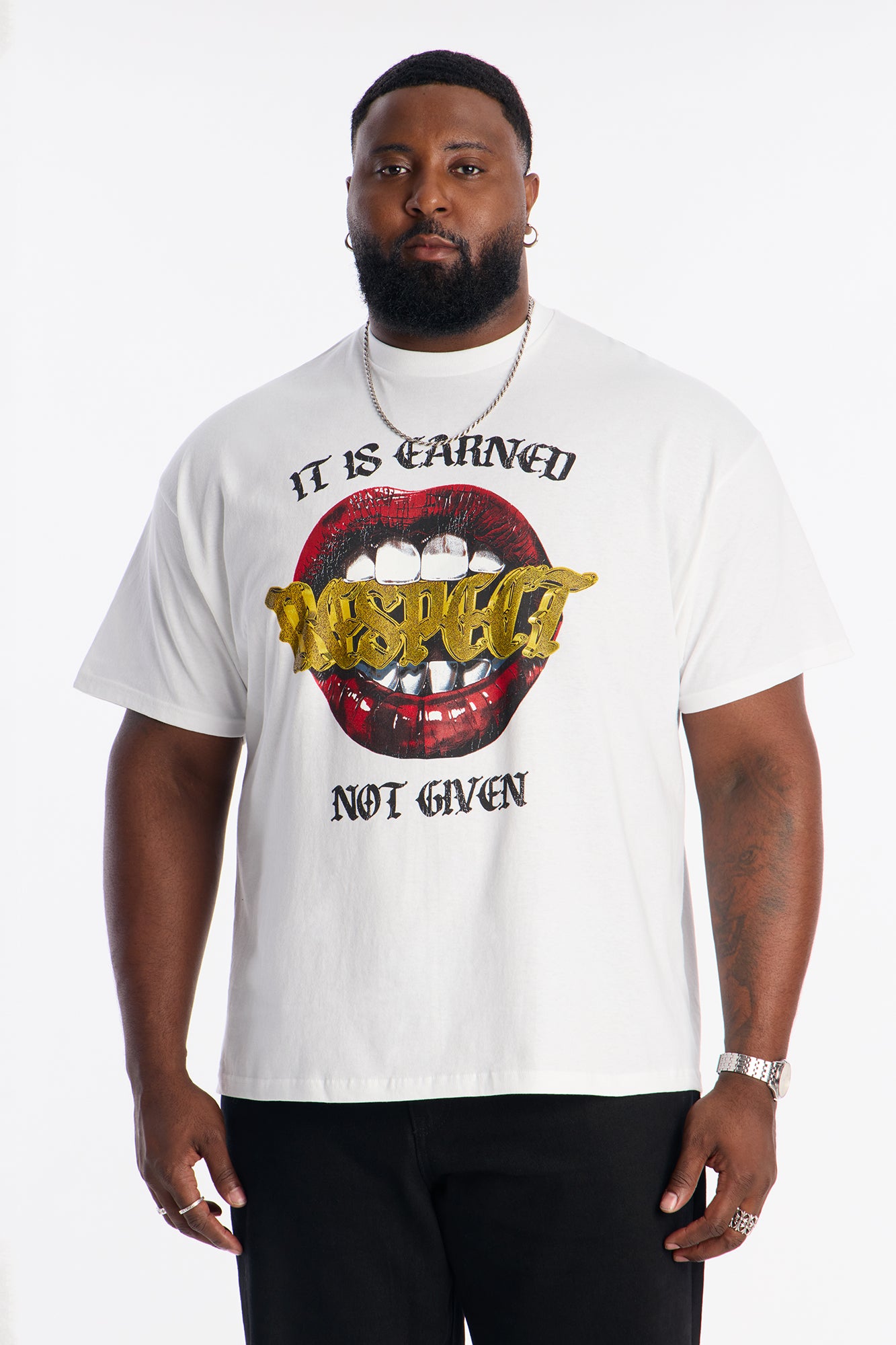 Respect Is Earned Short Sleeve Tee - White