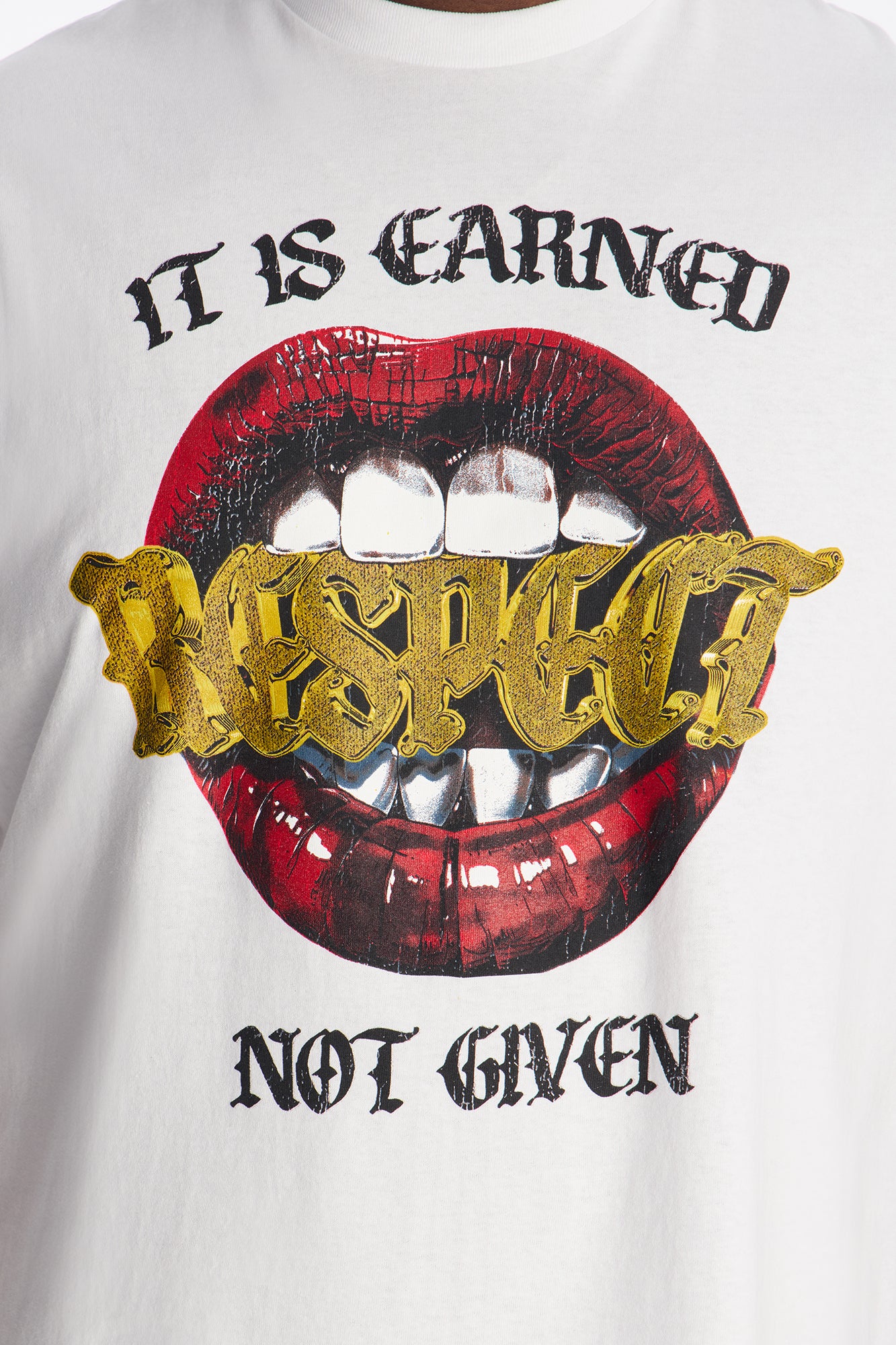 Respect Is Earned Short Sleeve Tee - White