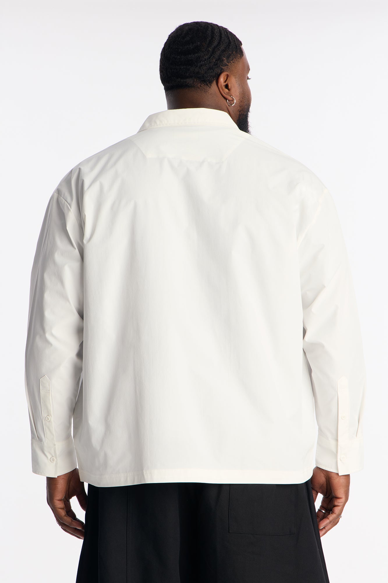 Skyline Views Button Up Shirt - White