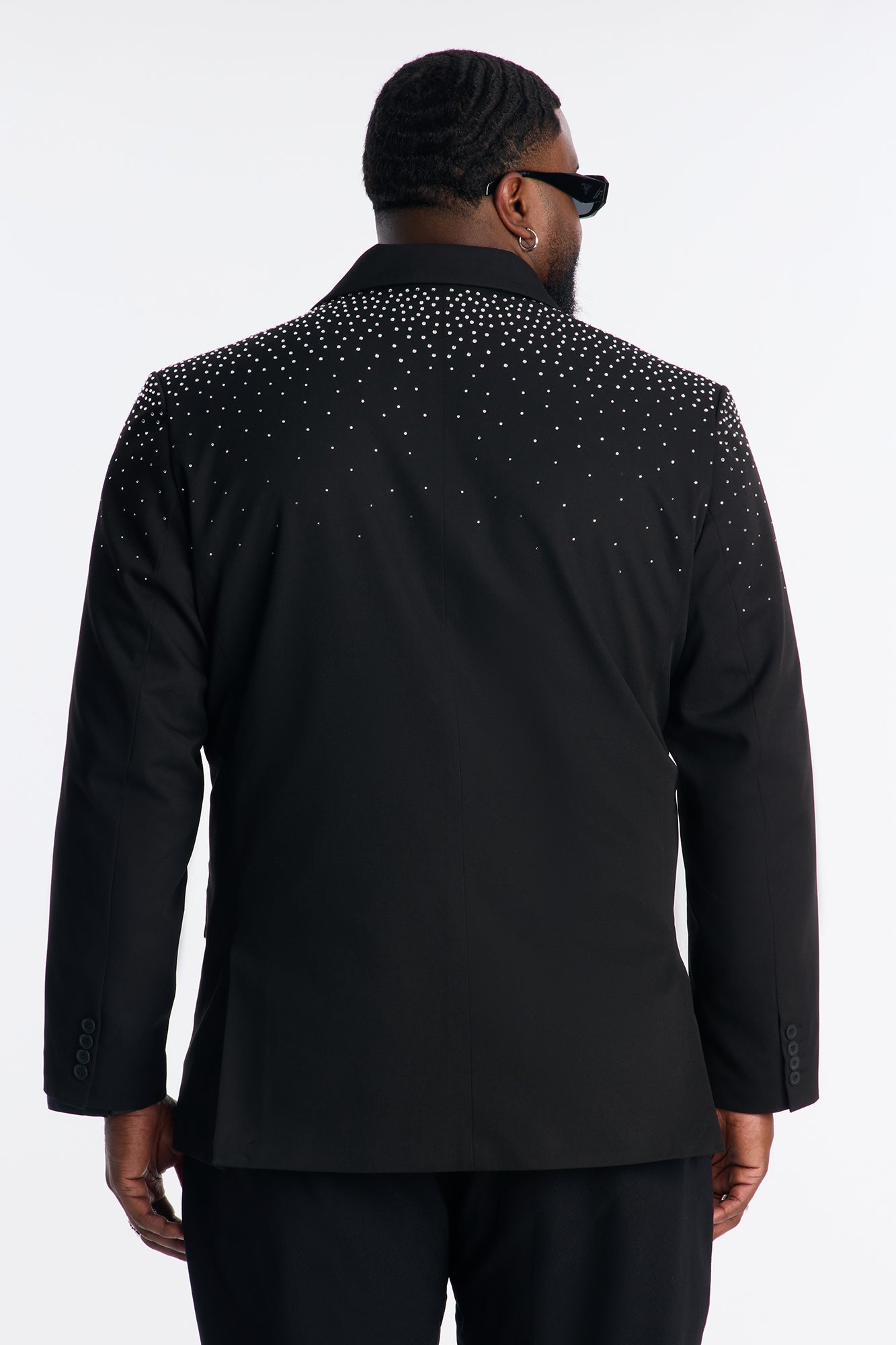 Relaxed Star Gazer Embellished Jacket - Black