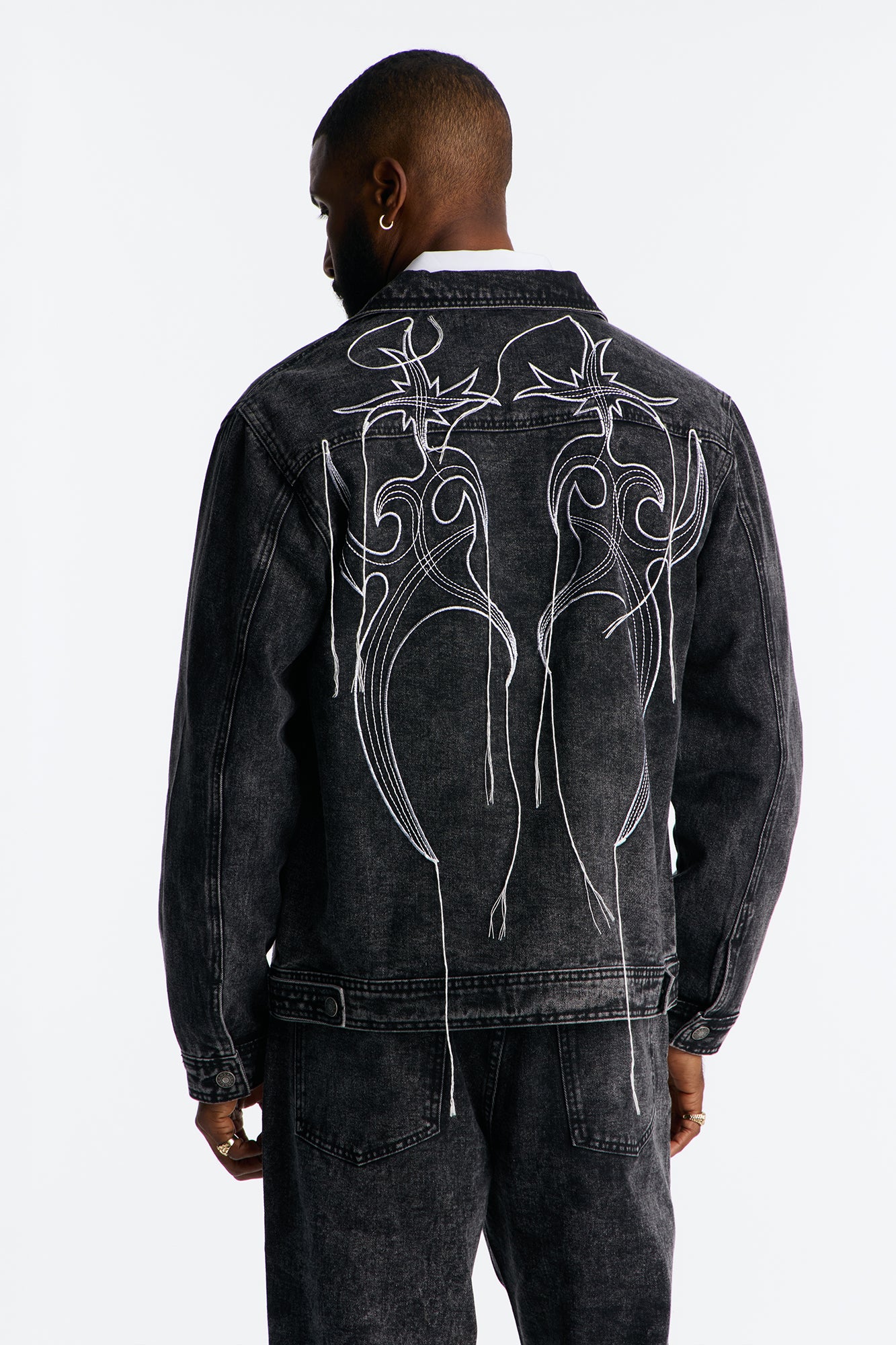 Skyfire Denim Trucker Jacket - Black Wash