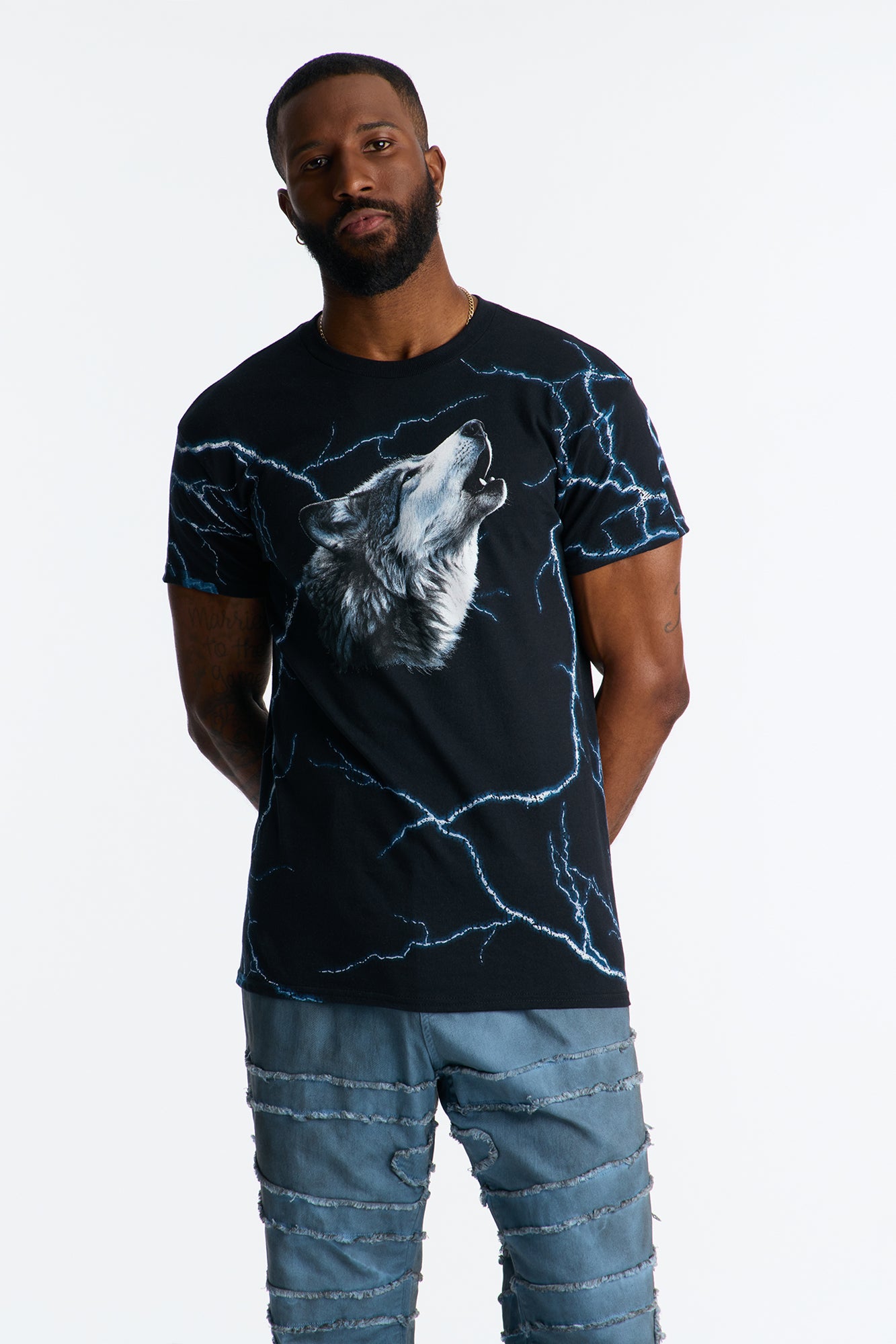 Howling Thunder Short Sleeve Tee - Black