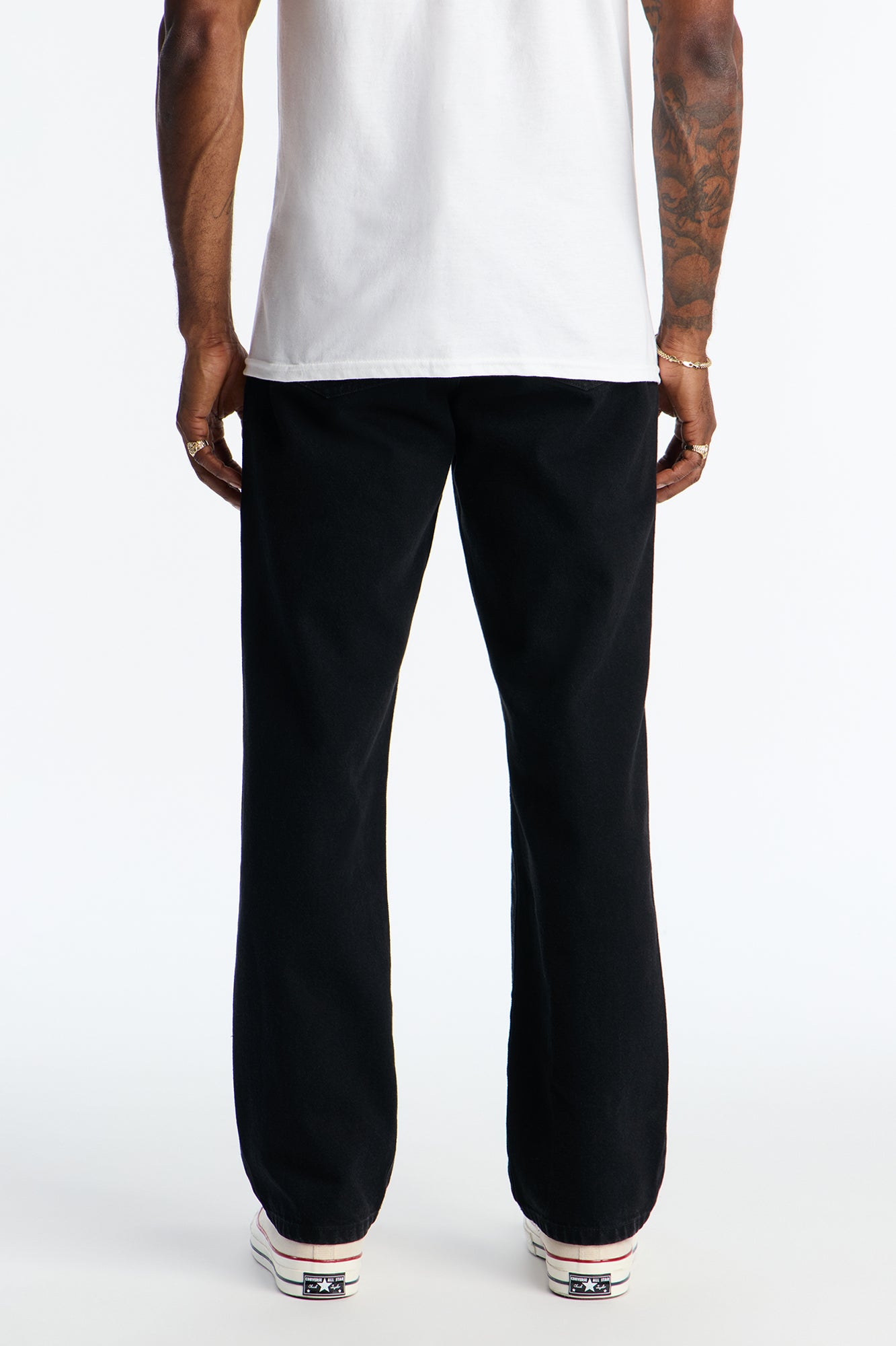 Classic Straight Fit Jeans - Black
