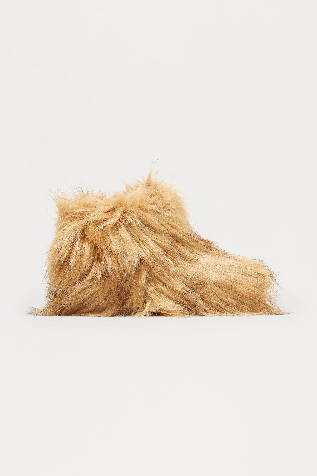 Northern Faux Fur Booties - Brown/combo