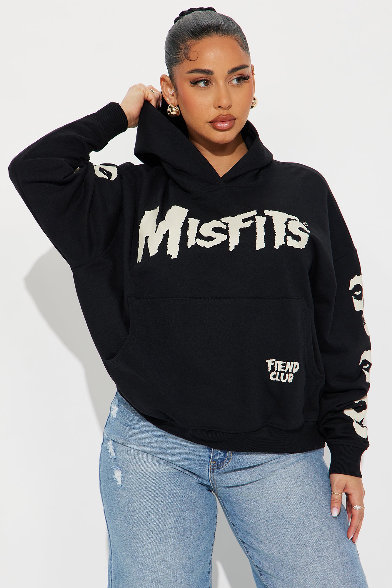 Misfits Skull Hoodie - Black