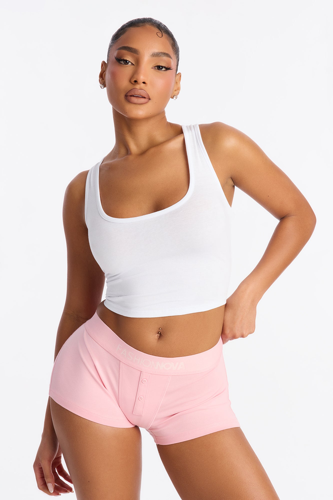 FN Mood Cotton Boyshort - Pink