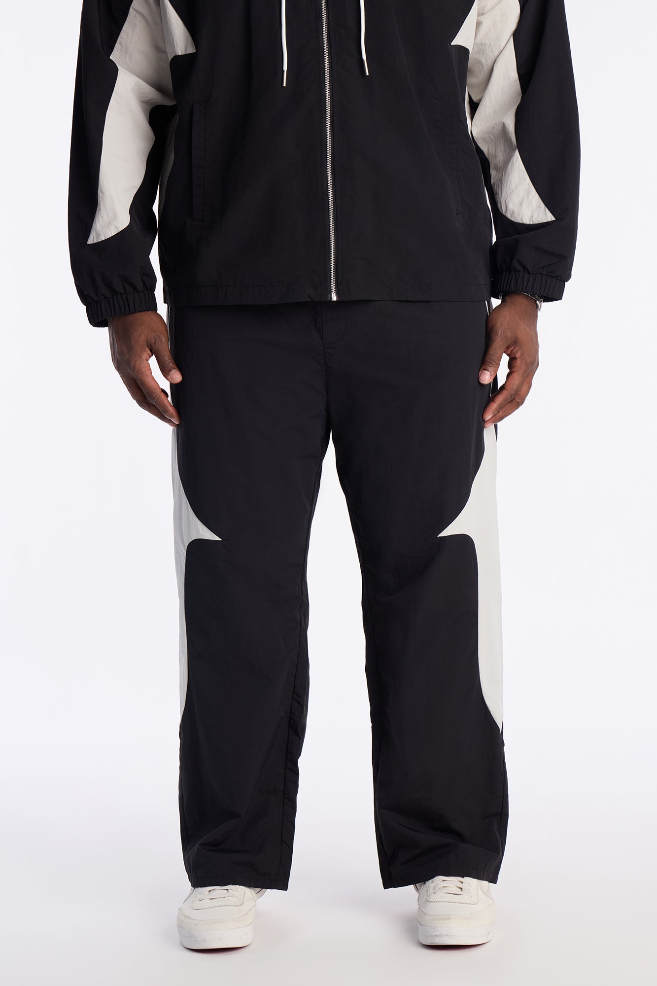 Straight Aura Coded Track Pant - Black