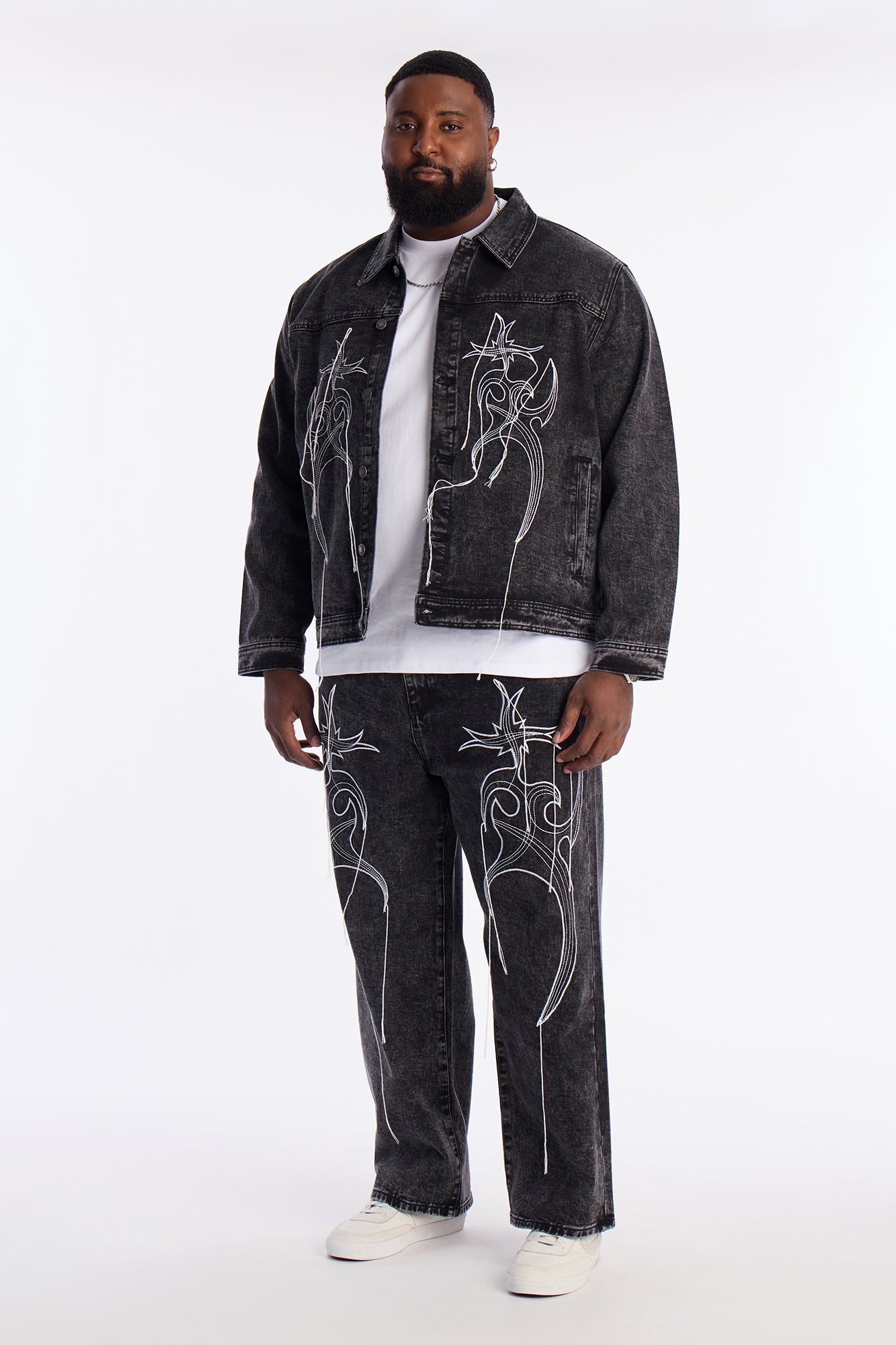 Skyfire Denim Trucker Jacket - Black Wash