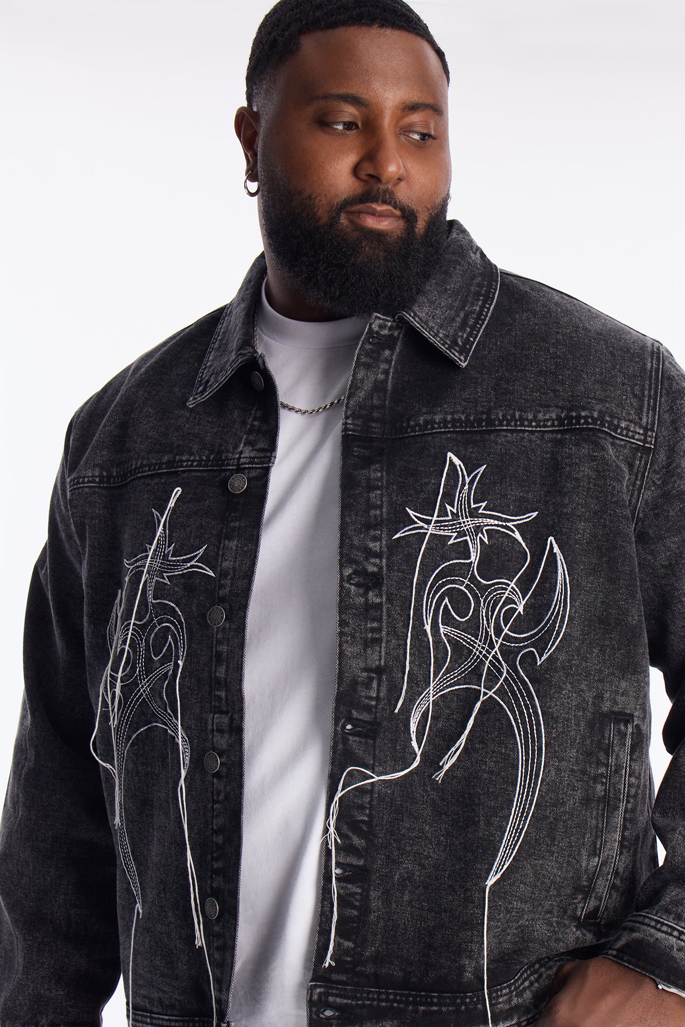 Skyfire Denim Trucker Jacket - Black Wash