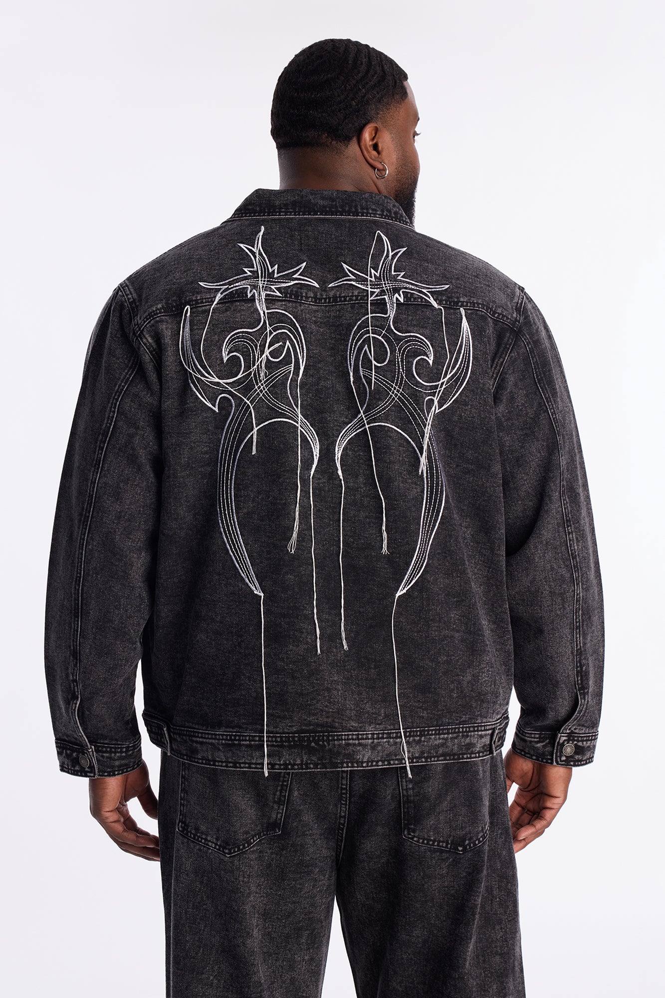 Skyfire Denim Trucker Jacket - Black Wash