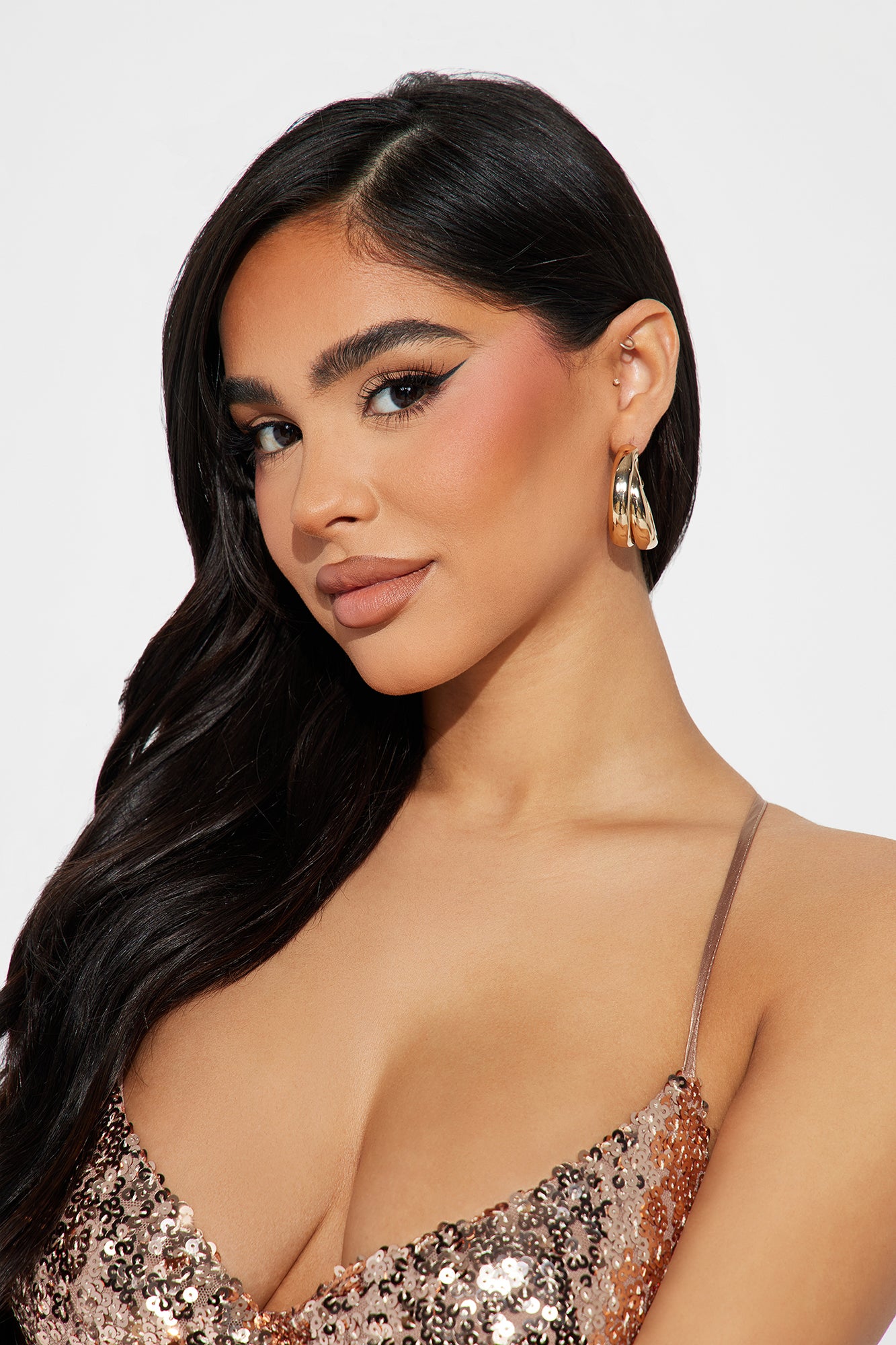 Never The Less Hoop Earrings - Gold