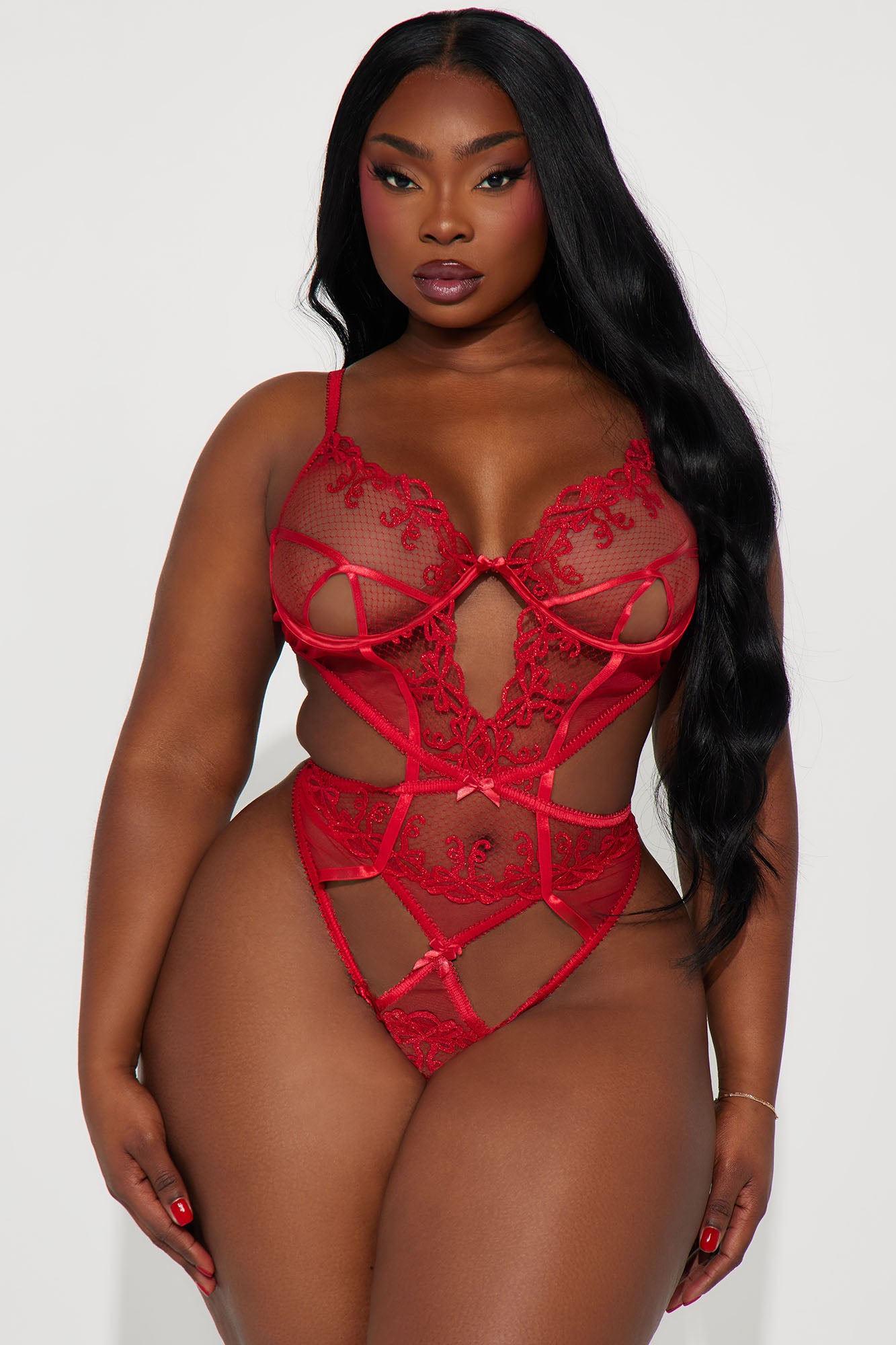 My Gift To You Embroidered Teddy - Red