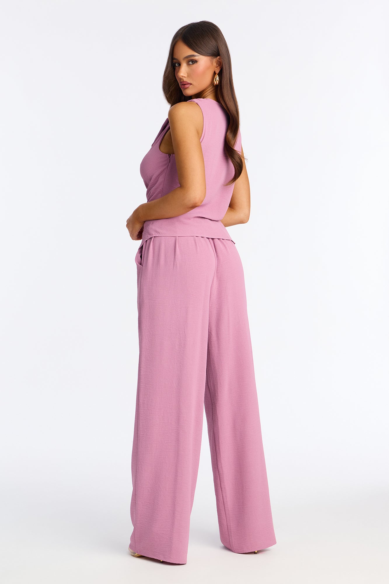 Danielle Off Shoulder Pant Set - Lavender