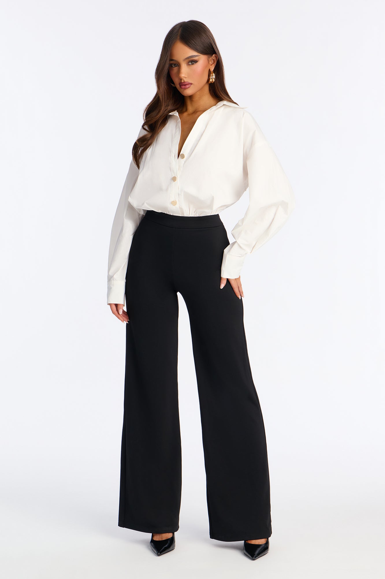 Olivia Belted Skinny Leg Jumpsuit - Black