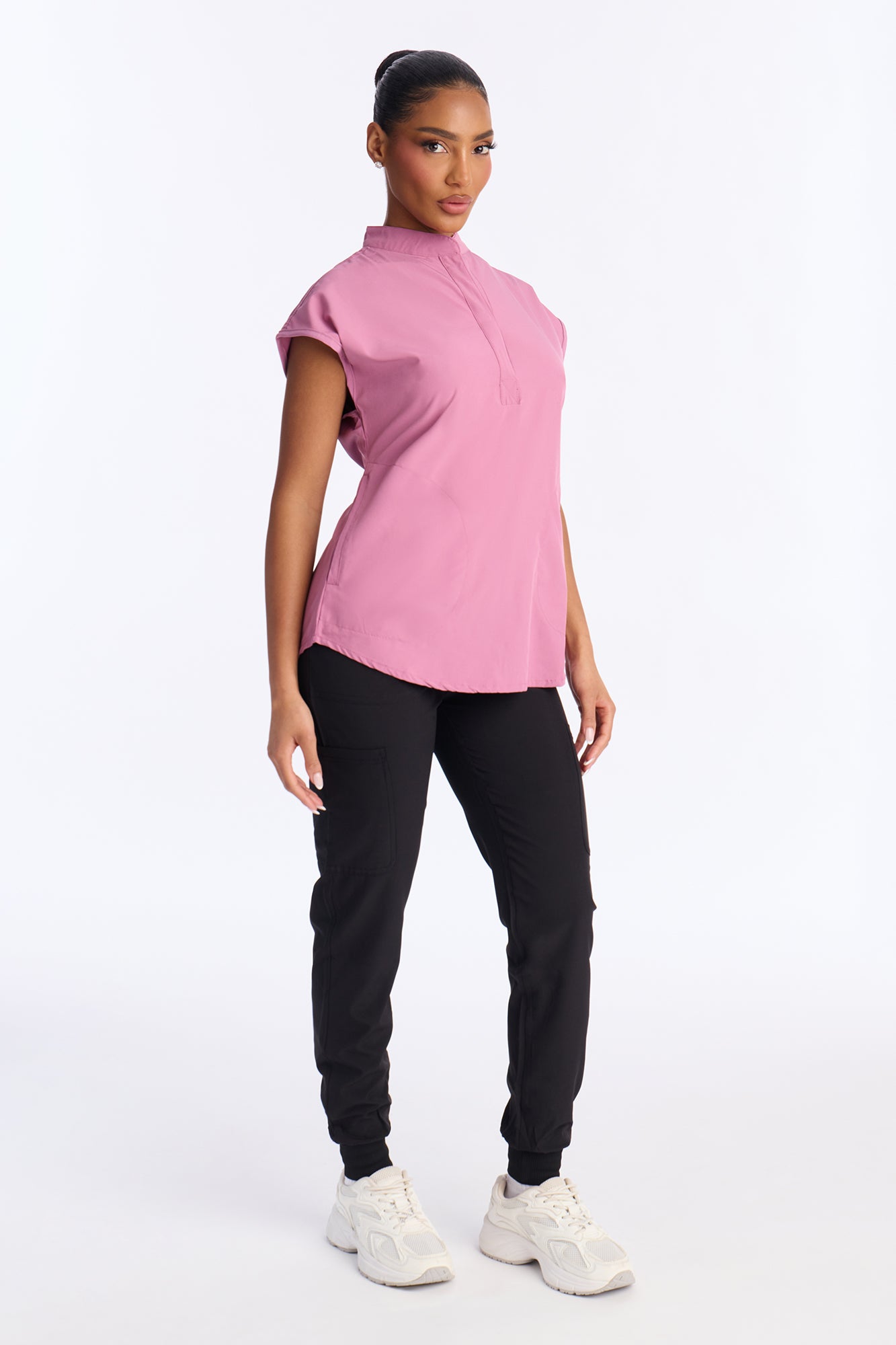 Shift Happens Scrub Top - Mauve