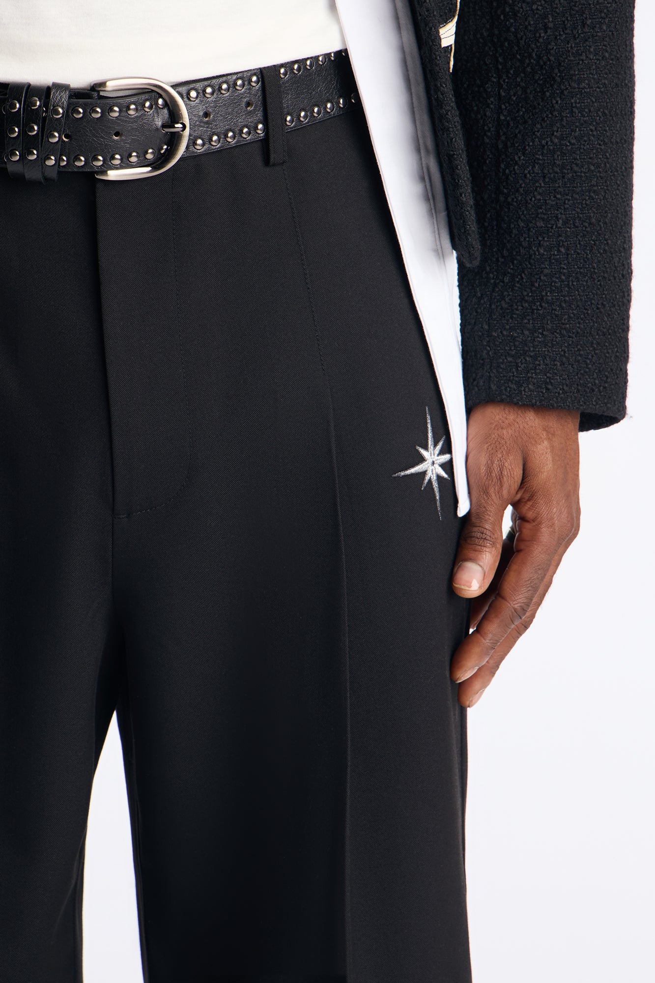 Straight Star Marker Trouser - Black