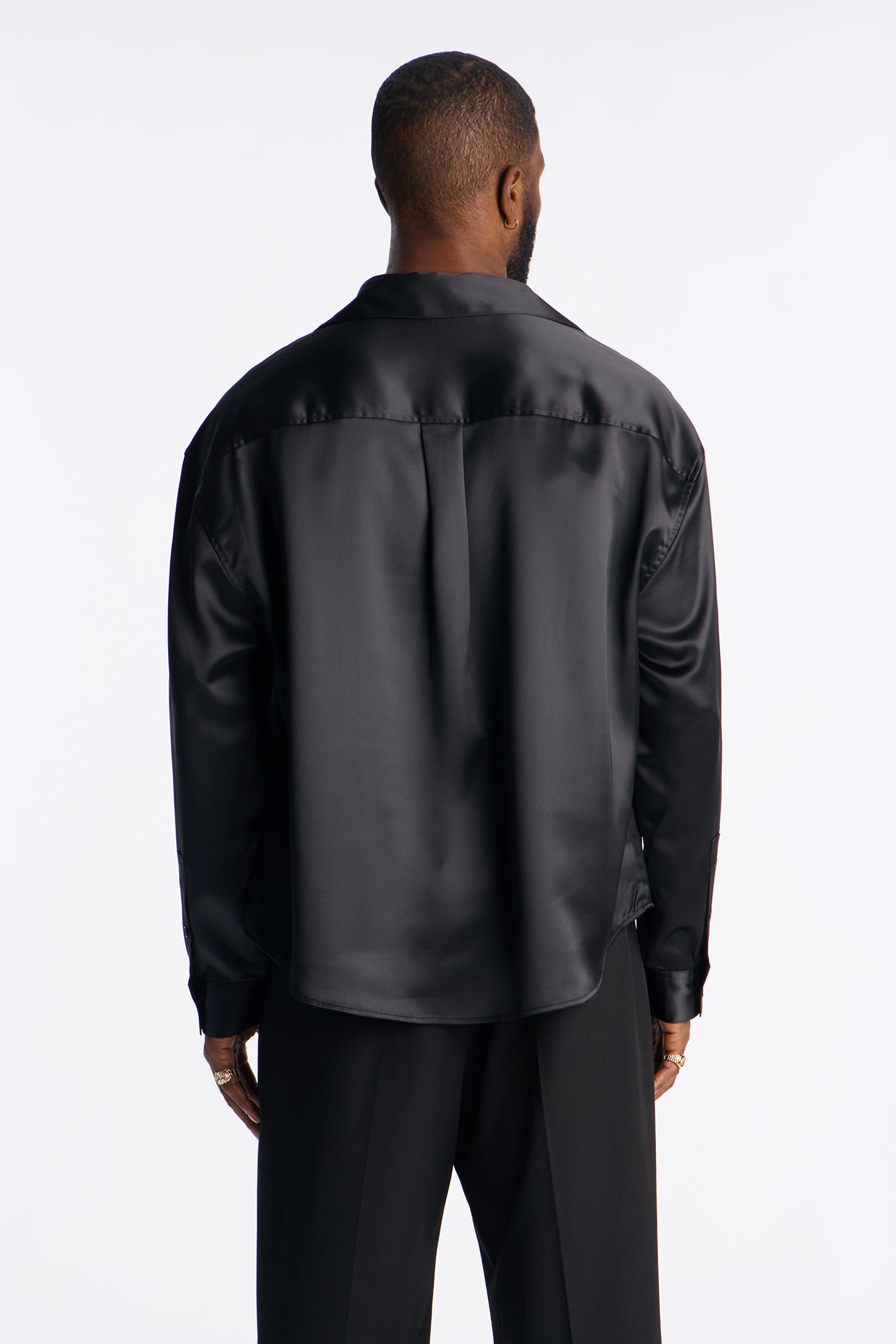 Relaxed Luxe Lumina Easy Flow Shirt - Black