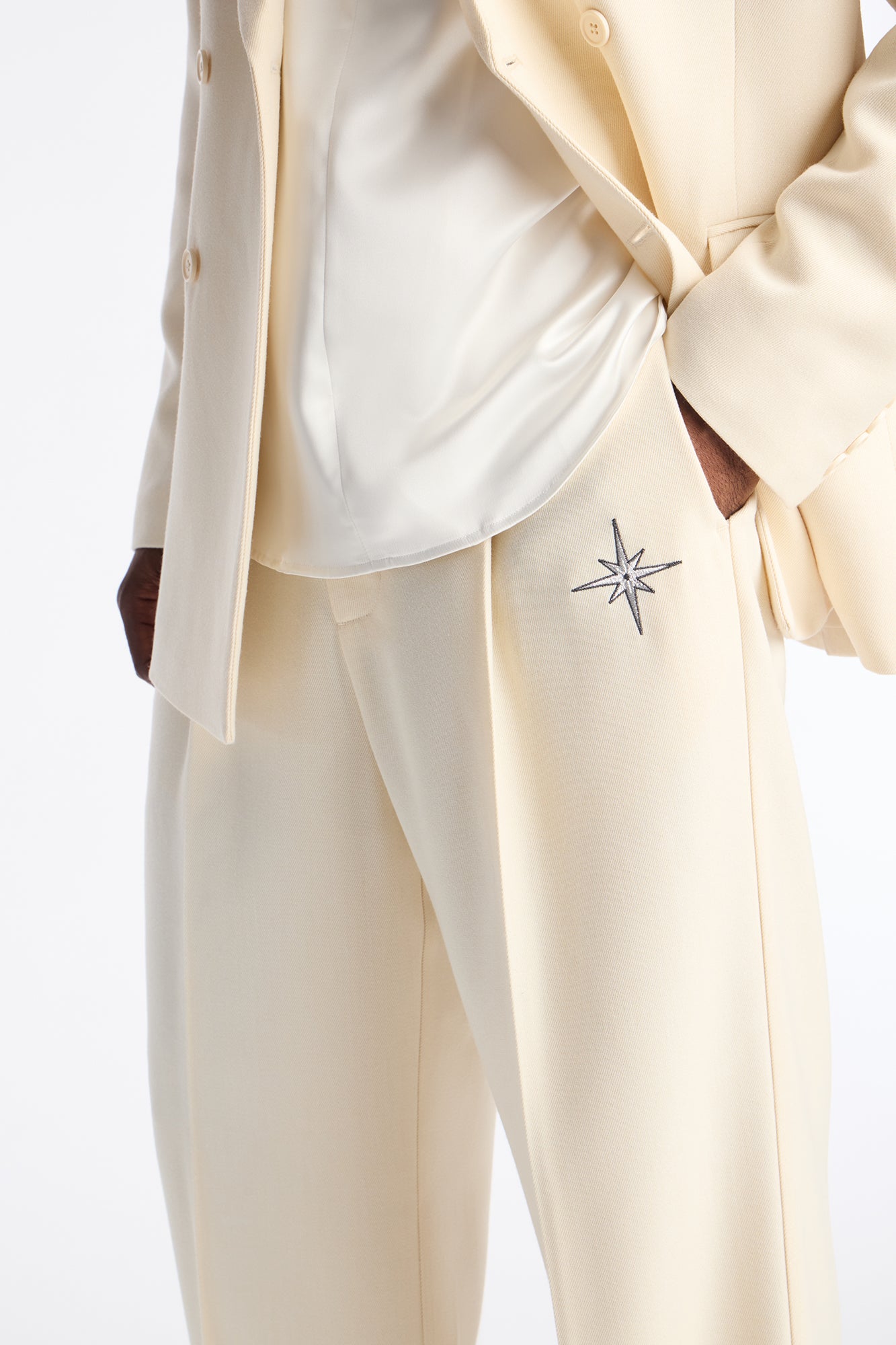 Straight Bright Etoile Trouser - Off White