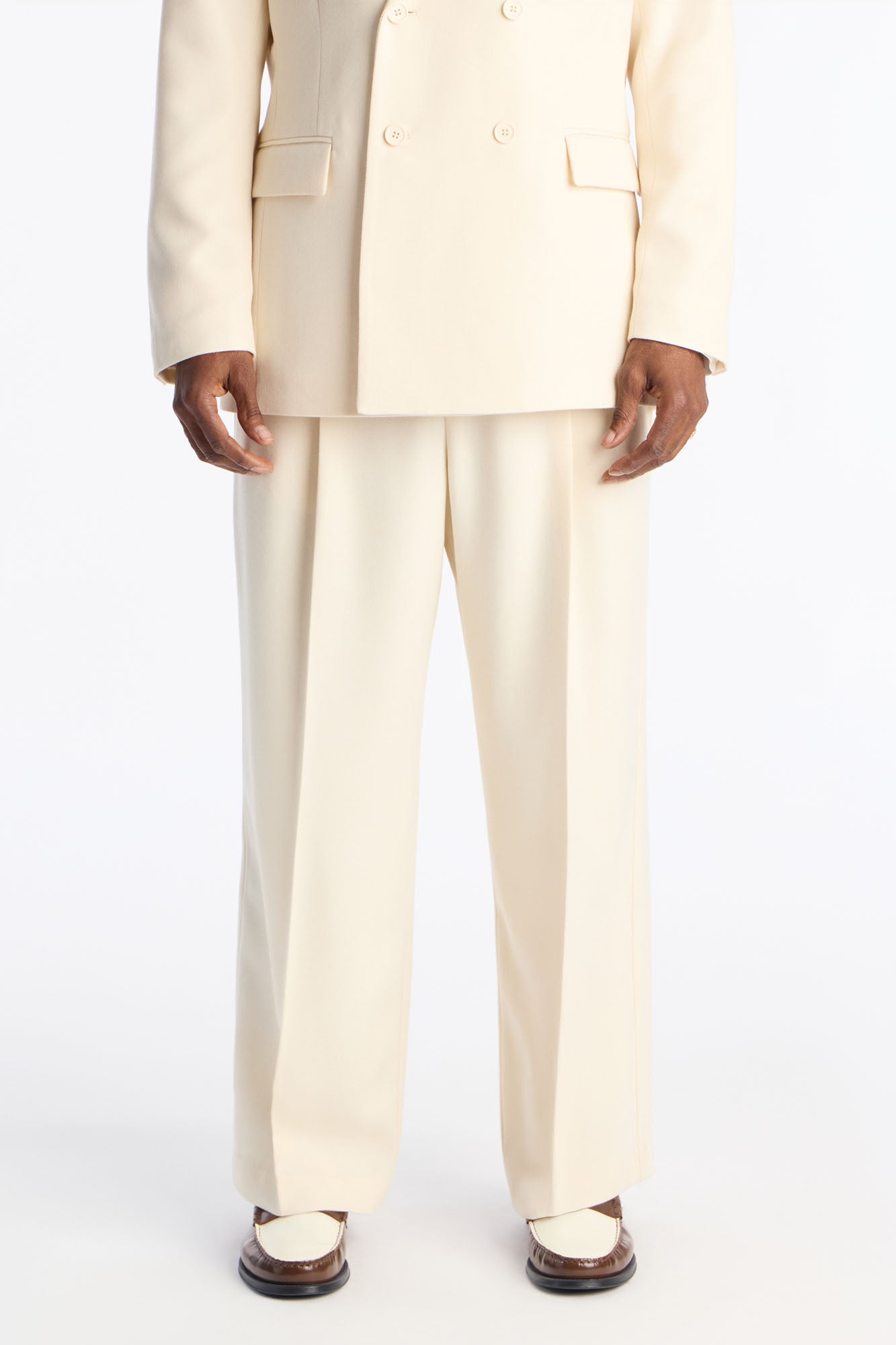 Straight Bright Etoile Trouser - Off White