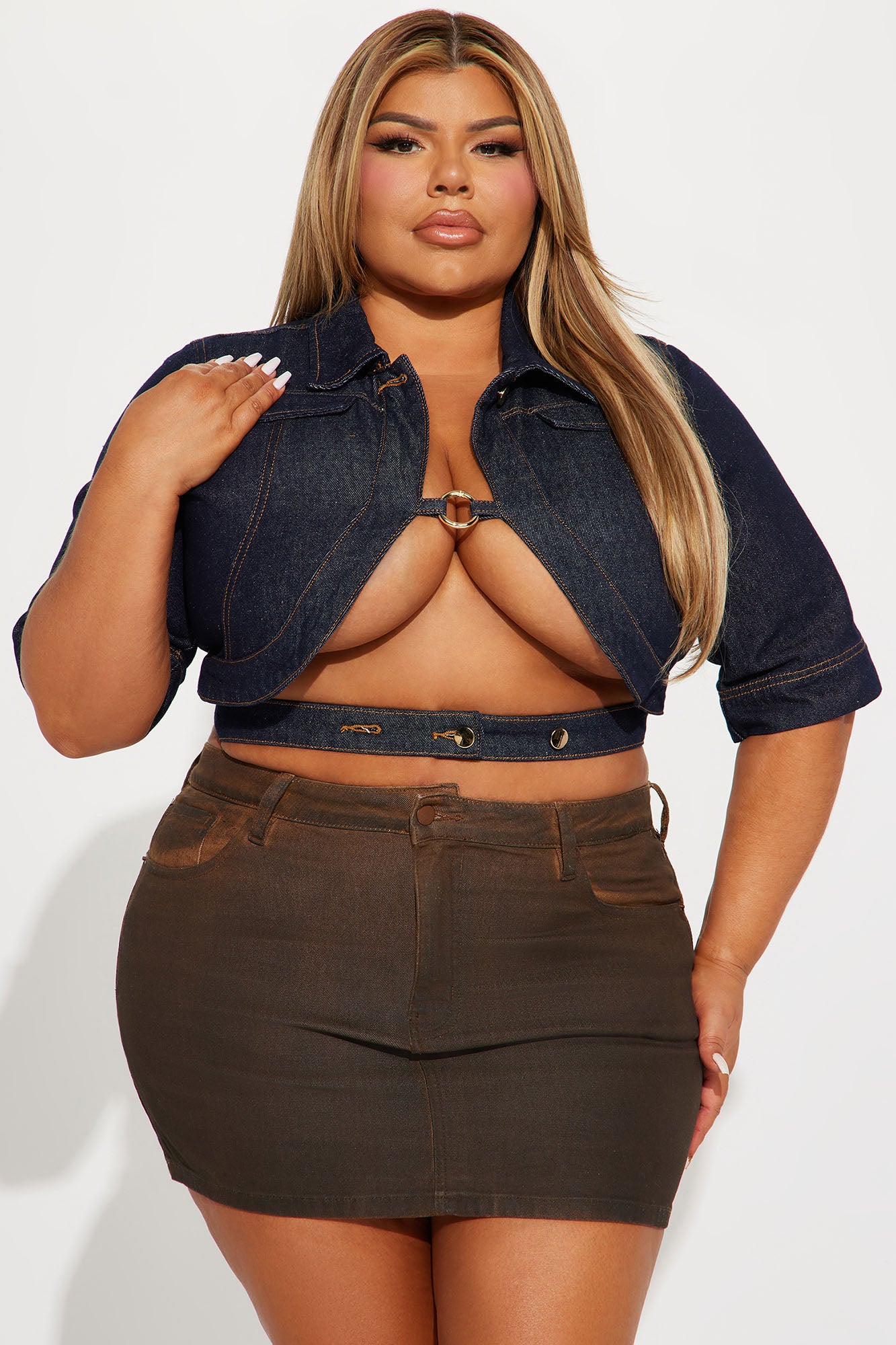 Ridin' Around Denim Top - Dark Wash