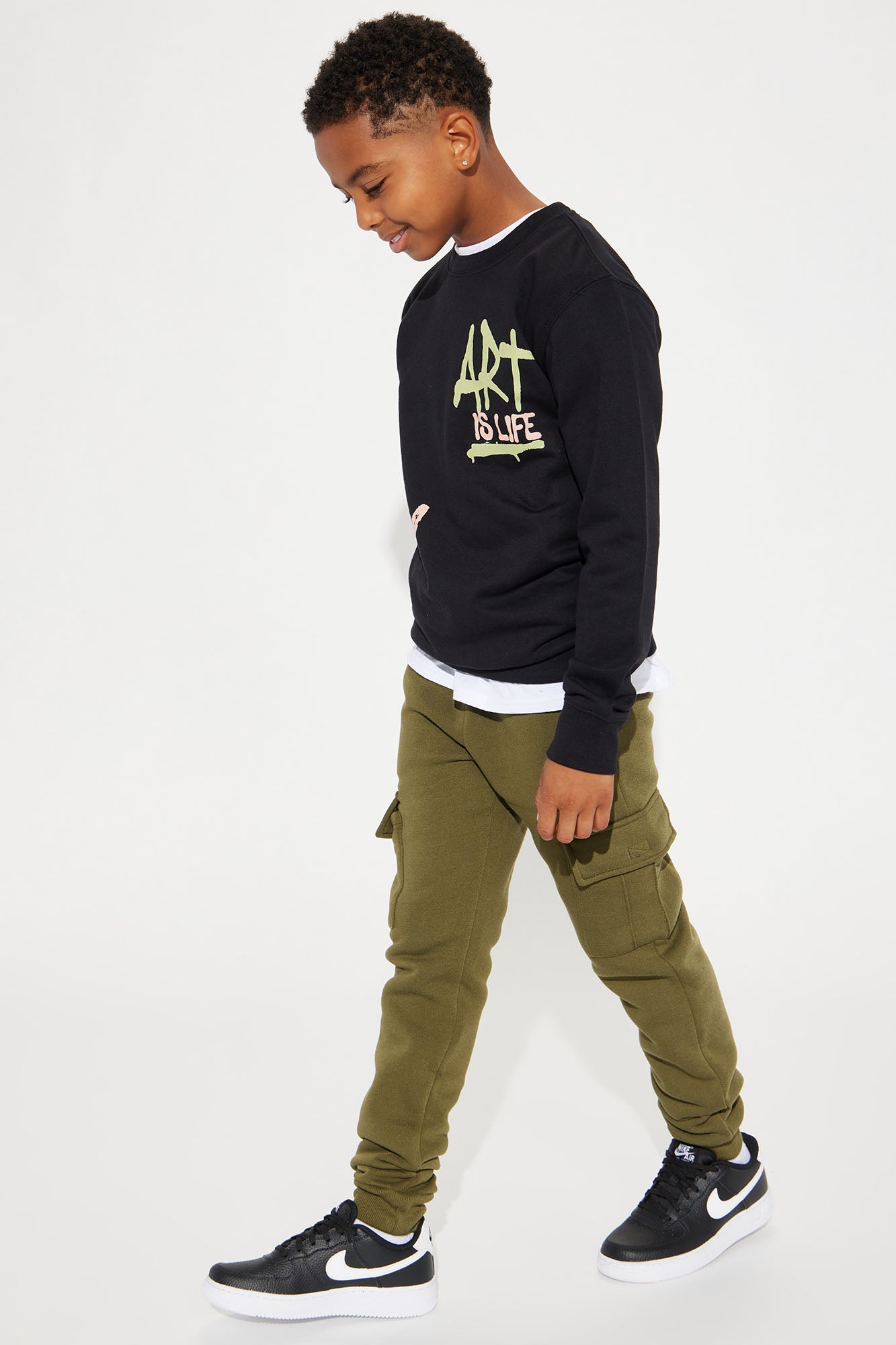 Mini Fly Vibes Jogger Pant - Olive
